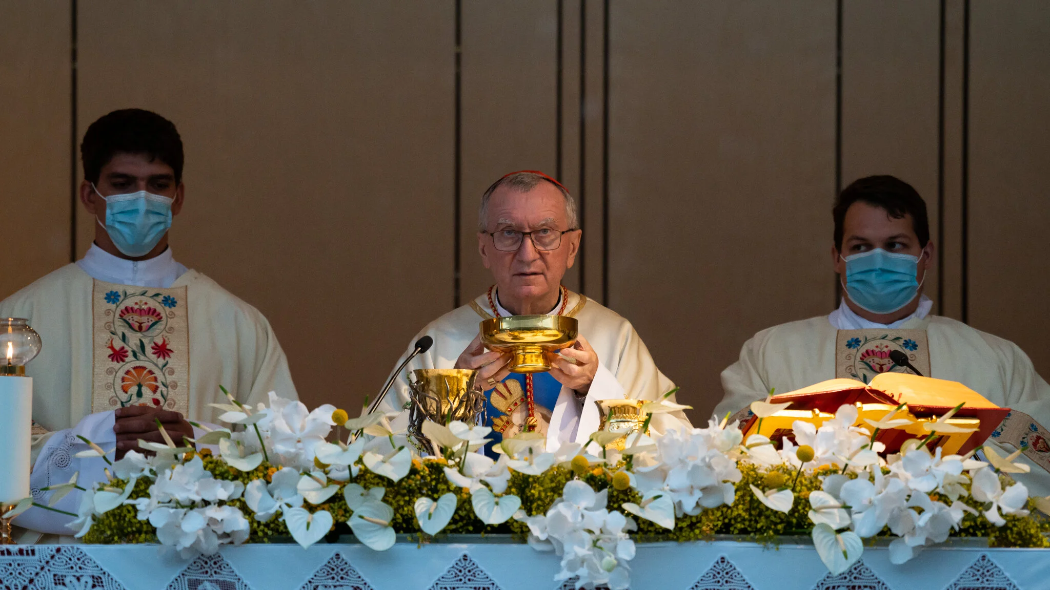 Pridiga kardinala Parolina na Brezjah