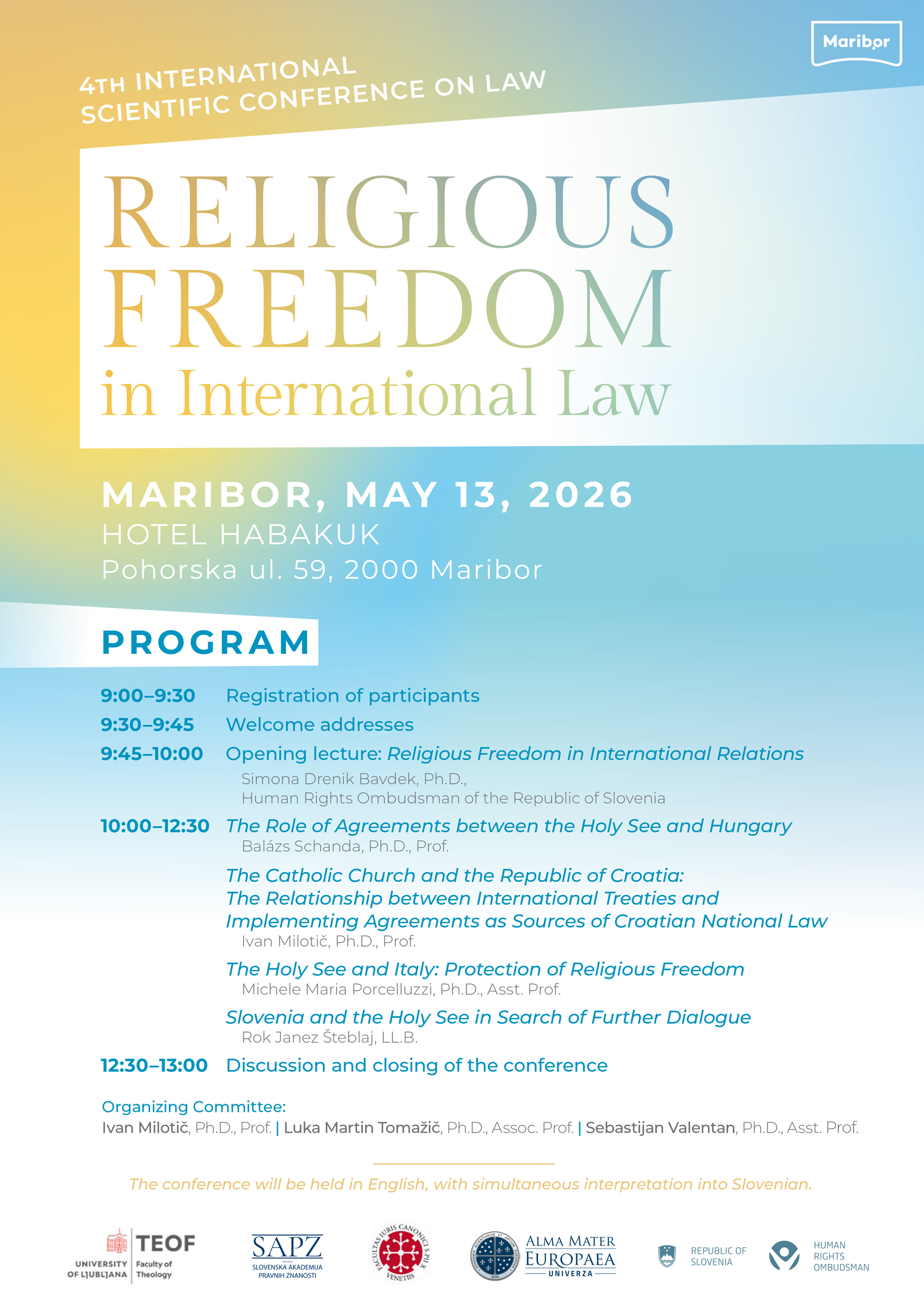 Religious Freedom in International Law - 4th Int. Conf. on Law