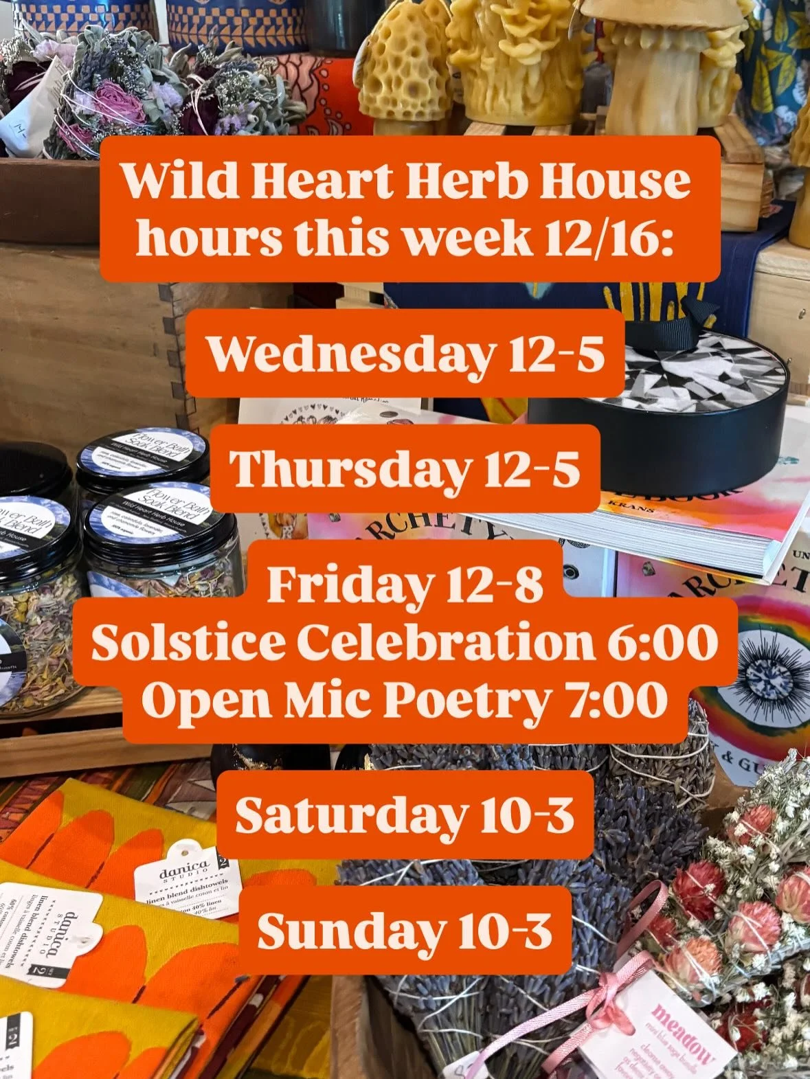 It&rsquo;s f*cking FREEZING outside but it&rsquo;s warm and cozy at Wild Heart Herb House!​

NOW is the time to finish up (or start lol) your holiday shopping with lovely, thoughtful, supportive, nourishing, made with oh so much care gifts from your 