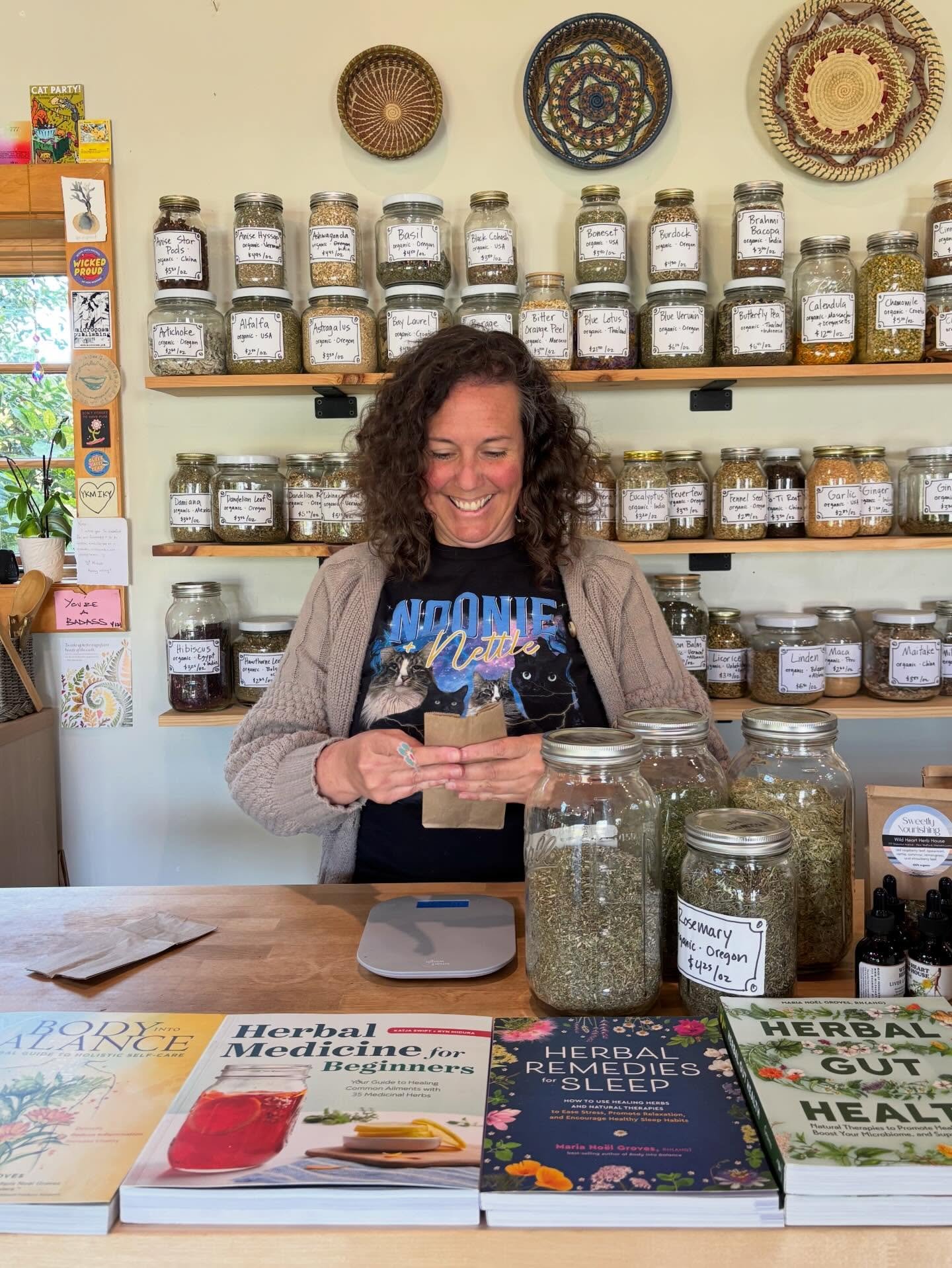 Spring is one of my absolute favorite times at @wild.heart.herb.house and @haskellgardens as the Earth is waking up and color is returning to the world around us!!

Plus these gray rainy spring days are just perfect for drinking one of our delicious 