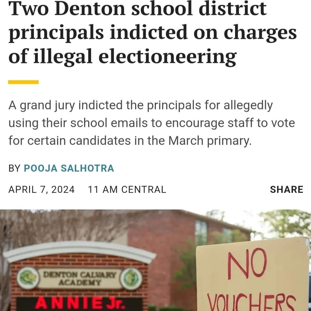 &gt;&ldquo;It is absolutely improper for publicly funded entities like school districts to engage in electioneering&rdquo; Paxton said.

So Teacher and Principles don't have e freedom of speech? 
And correct me if I'm wrong but is not the office of A