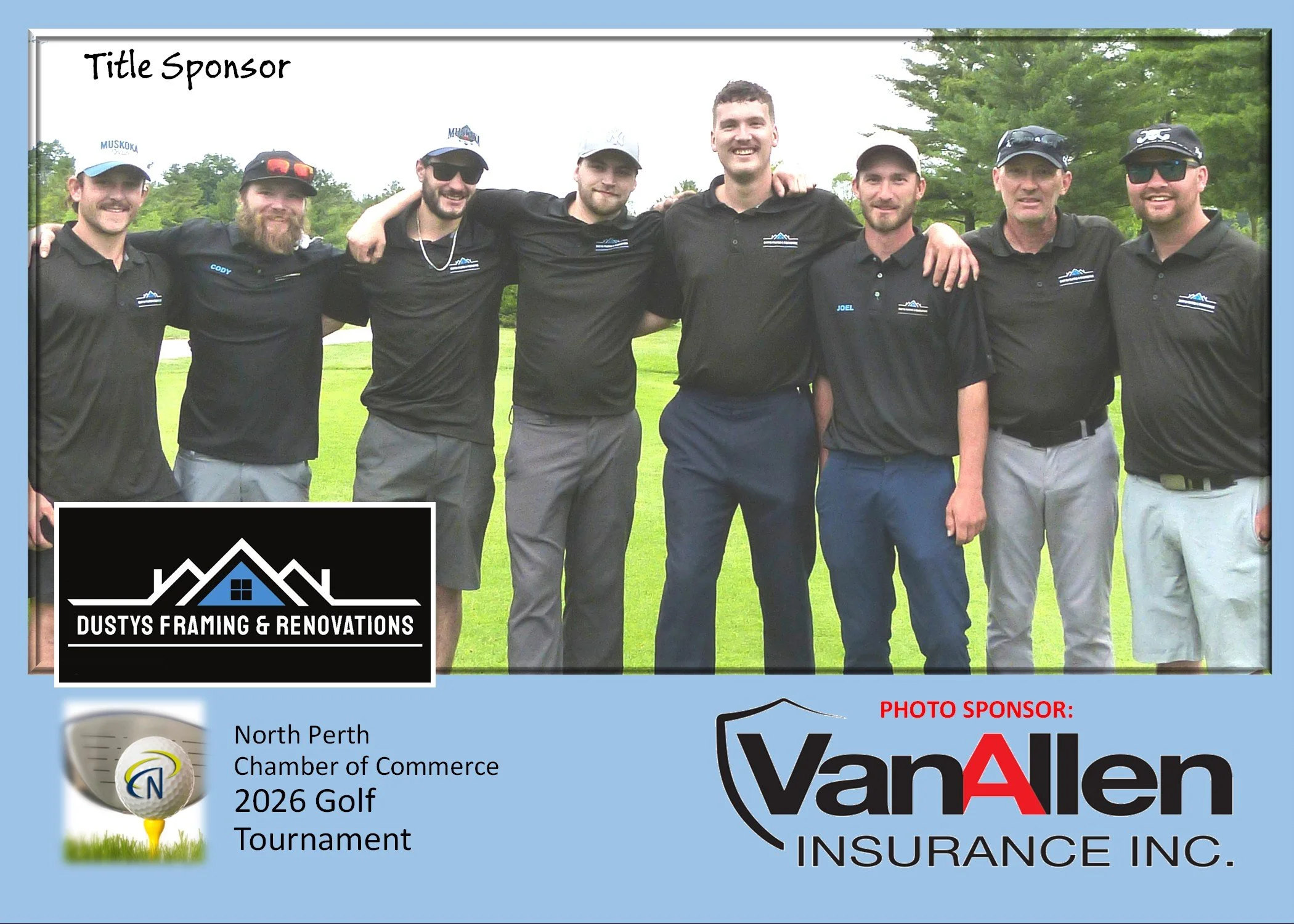 TITLE SPONSOR: Dusty's Framing &amp; Renovations