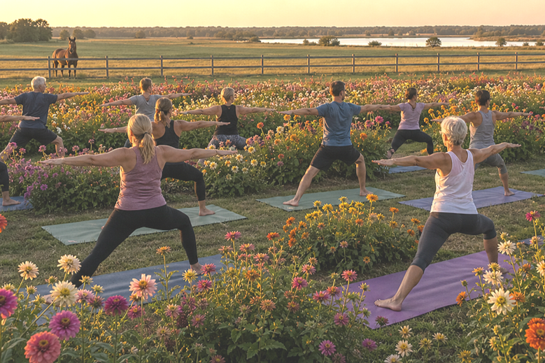 Yoga In The Flowers - Monday Nights!
