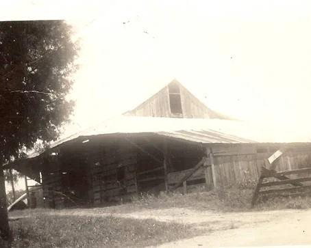 Original Barn Meeting House on the Dry farm ~ circa 1858