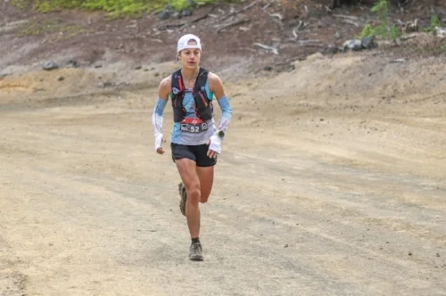 Trying to stay focused all the way to the finish.