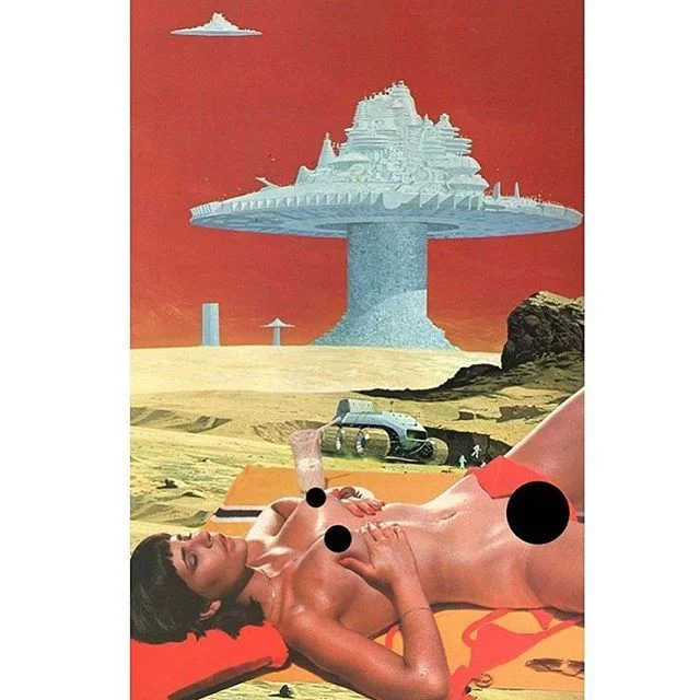 Strange days are coming soon #collage #surreal #surrealart #cutart #scifi #retro #babe #tan #explore #space #milk #newworld #architectureporn