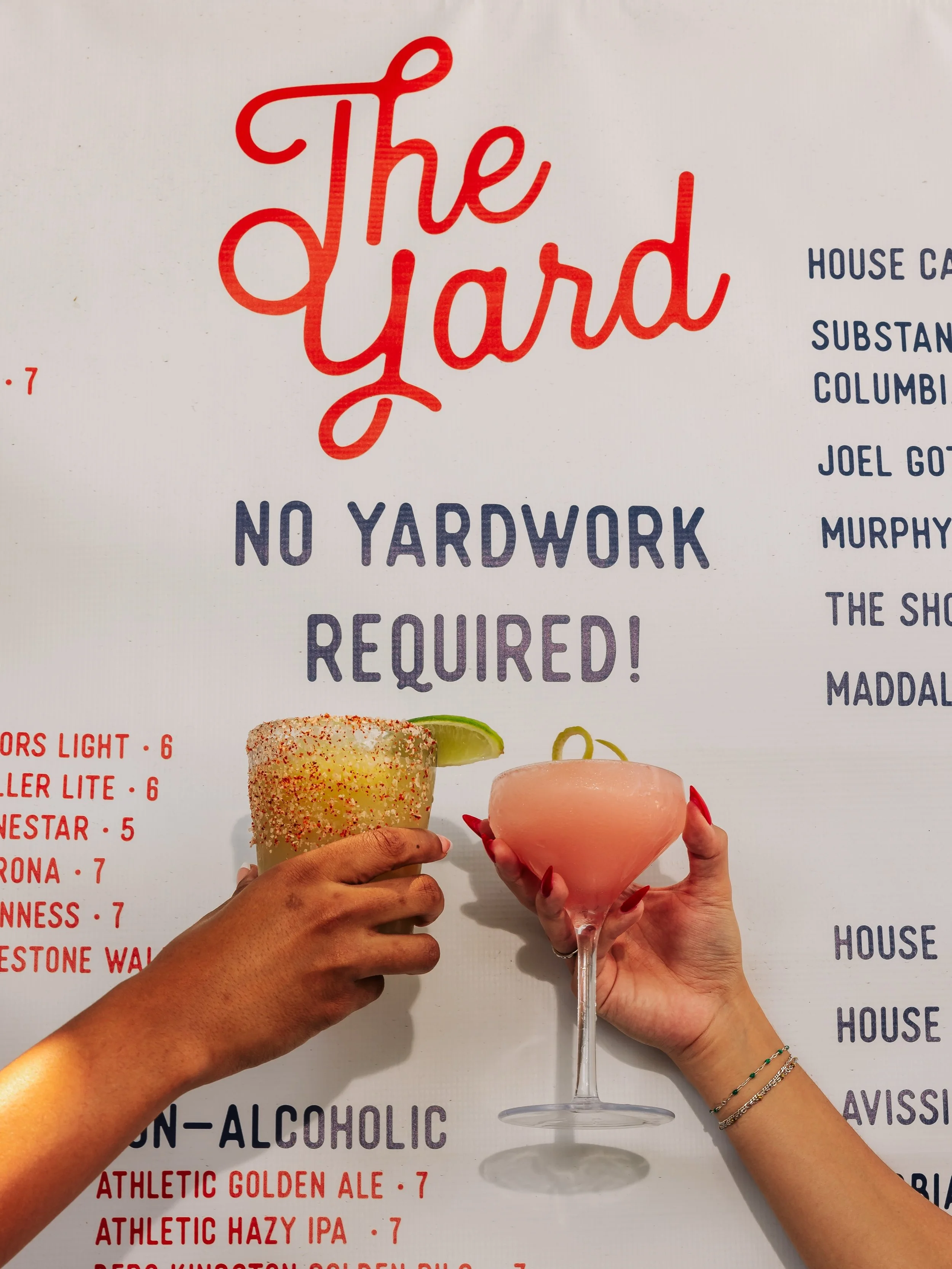 The only thing you&rsquo;re mowing this Labor Day is a marg. Maybe two. Patio&rsquo;s open all weekend at The Yard in Downtown McKinney. 🤠