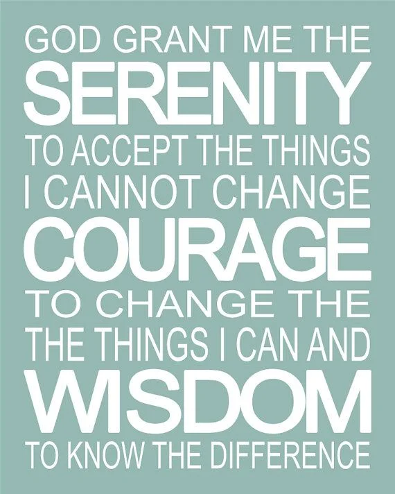 The Courage to Change the Things I Can
