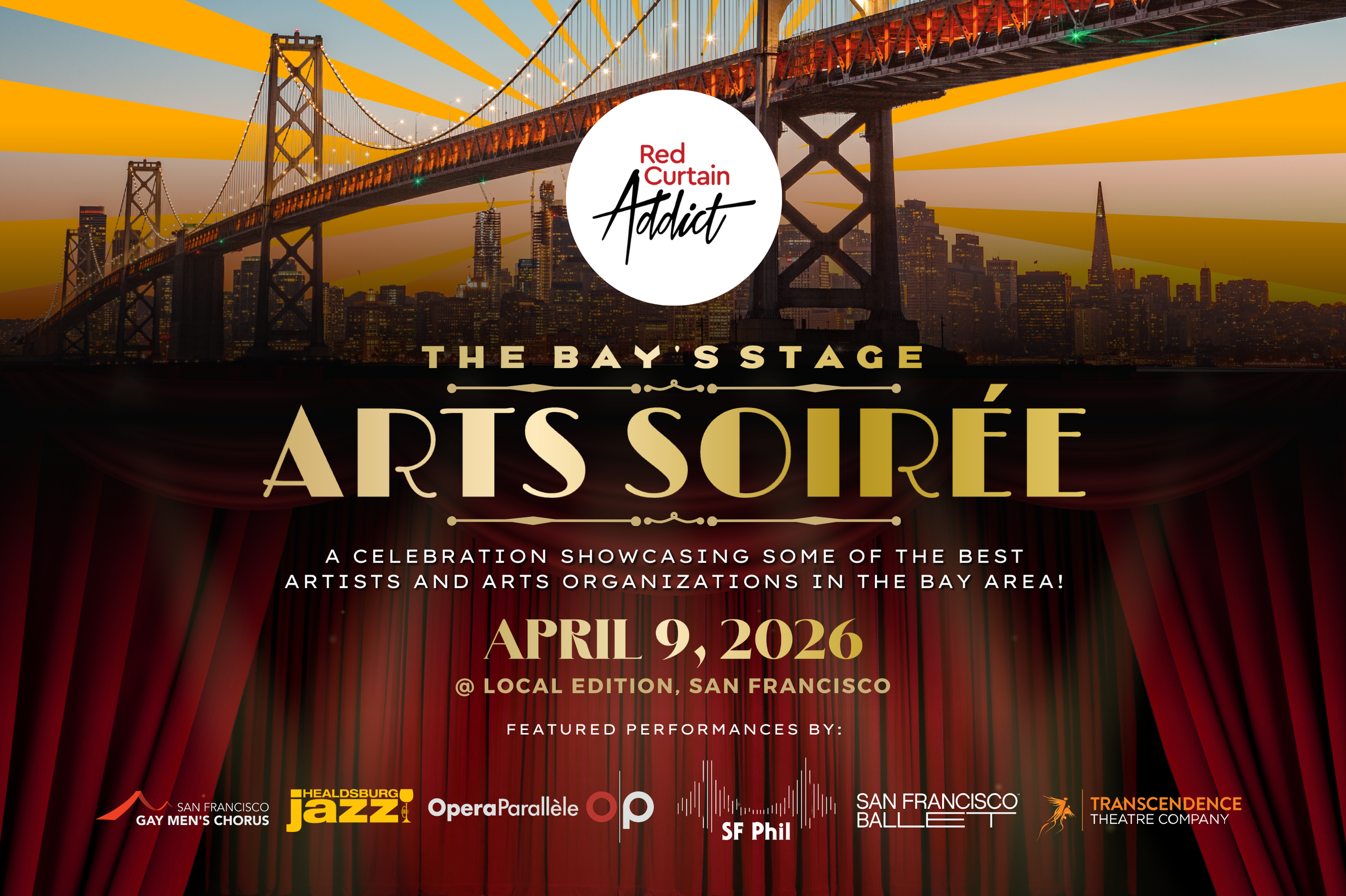 Red Curtain Addict - The Bay's Stage Arts Soirée 5pm - 9pm