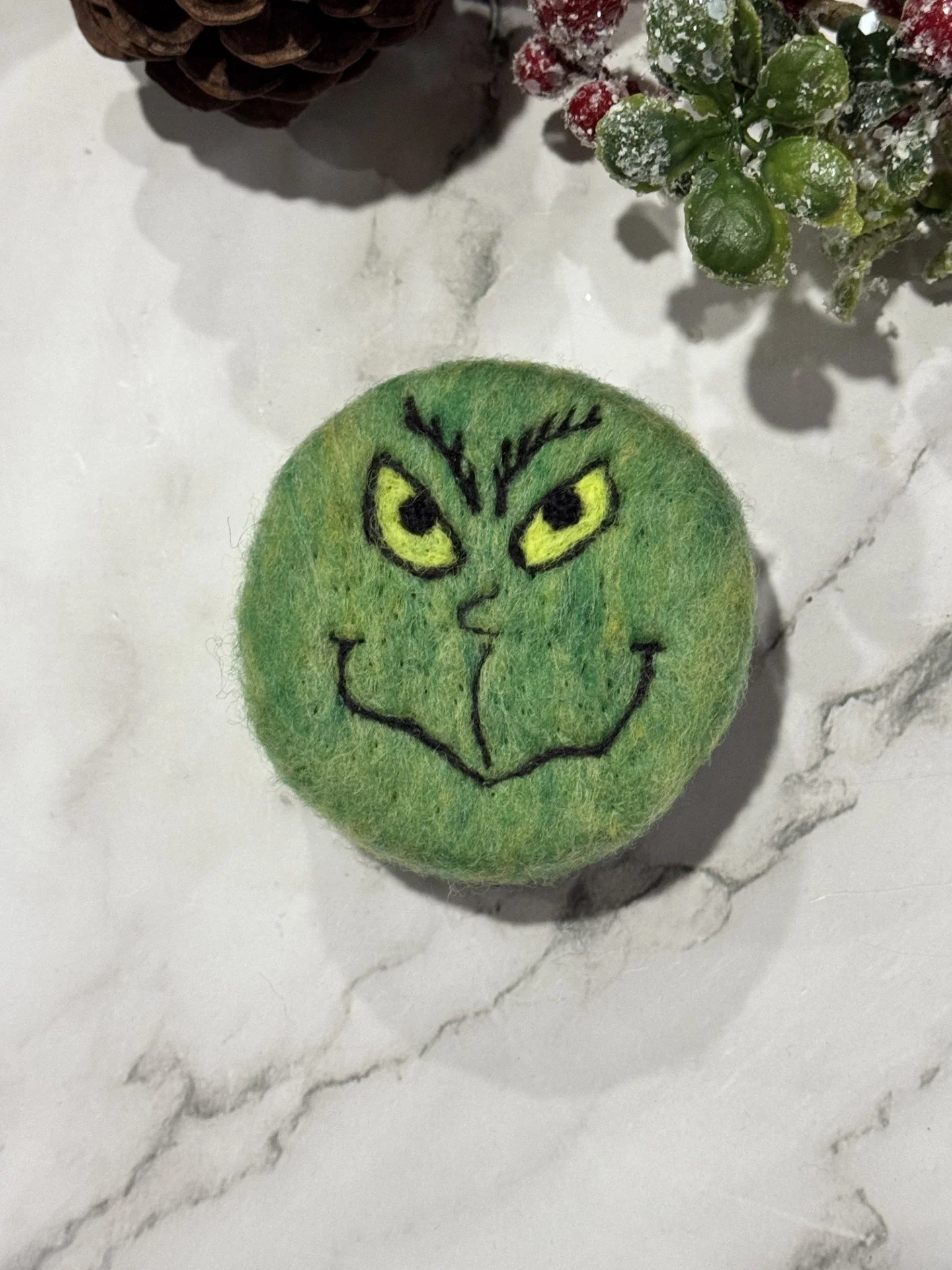 Felted Soap: Body | Grinch
