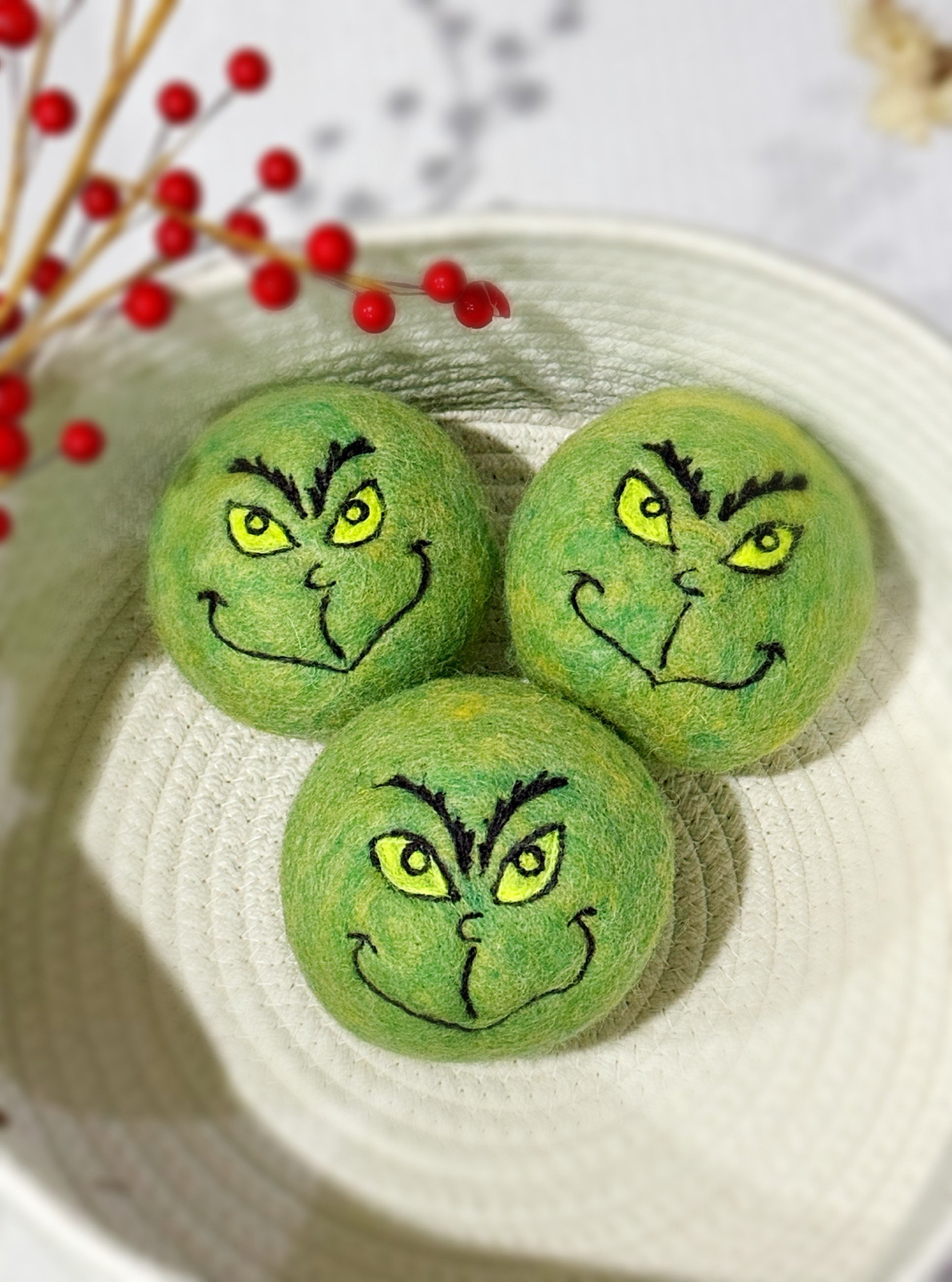 Designer Dryer Ball | Grinch