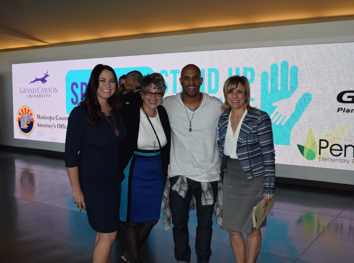 From left to right: Jennifer Vogel Rogers, Dr. Lily DeBlieux, Jeremy (Keynote), Gina Godbehere