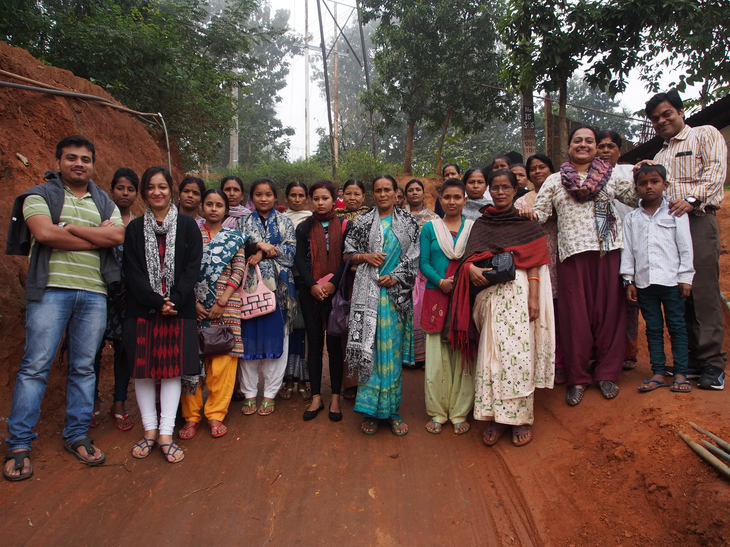 Maitri and Upaya managers meet with sahayika community group in Guwahati outskirts