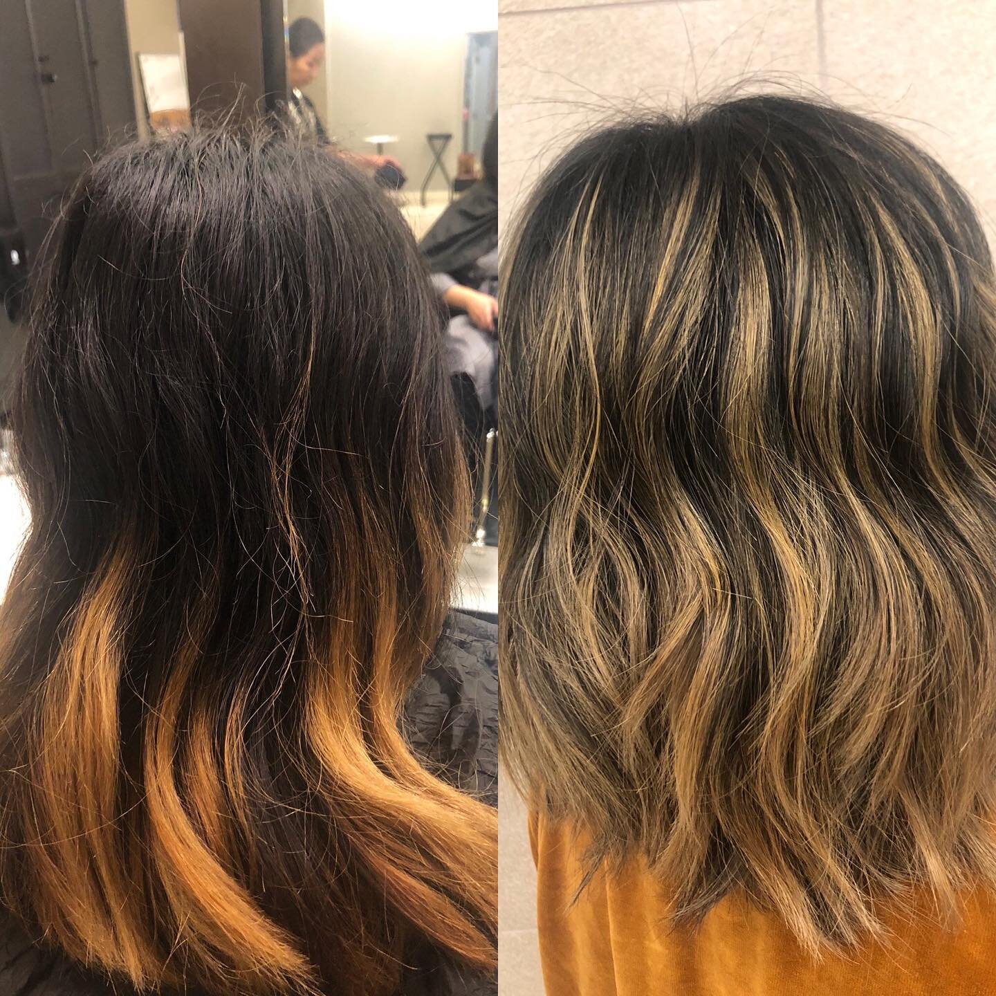 We love a #balayage !
.
.
.
Book with #haircolorexpert extraordinaire, @jeankim_hair .
.
.
.
#hairtrends2019 #balayagehaircolor #beforeandafterhair