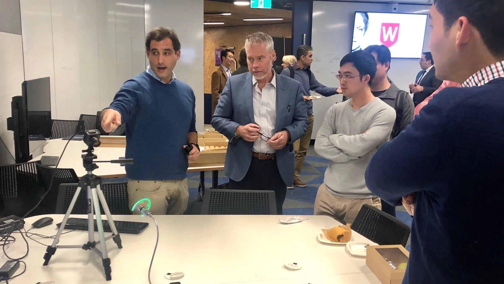 Dr Gregory Cohen, Dr Benjamin Eggleton, Dr Zhitao Xiong at WSU Parramatta City Campus.