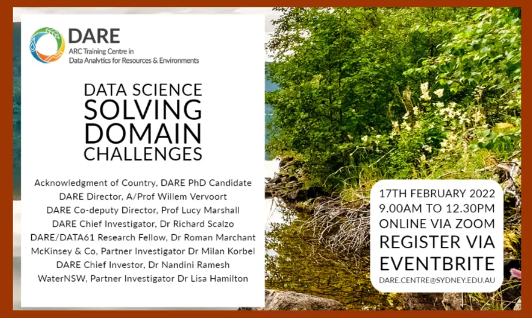 DARE 2022 Symposium: Data Science Solving Domain Challenges