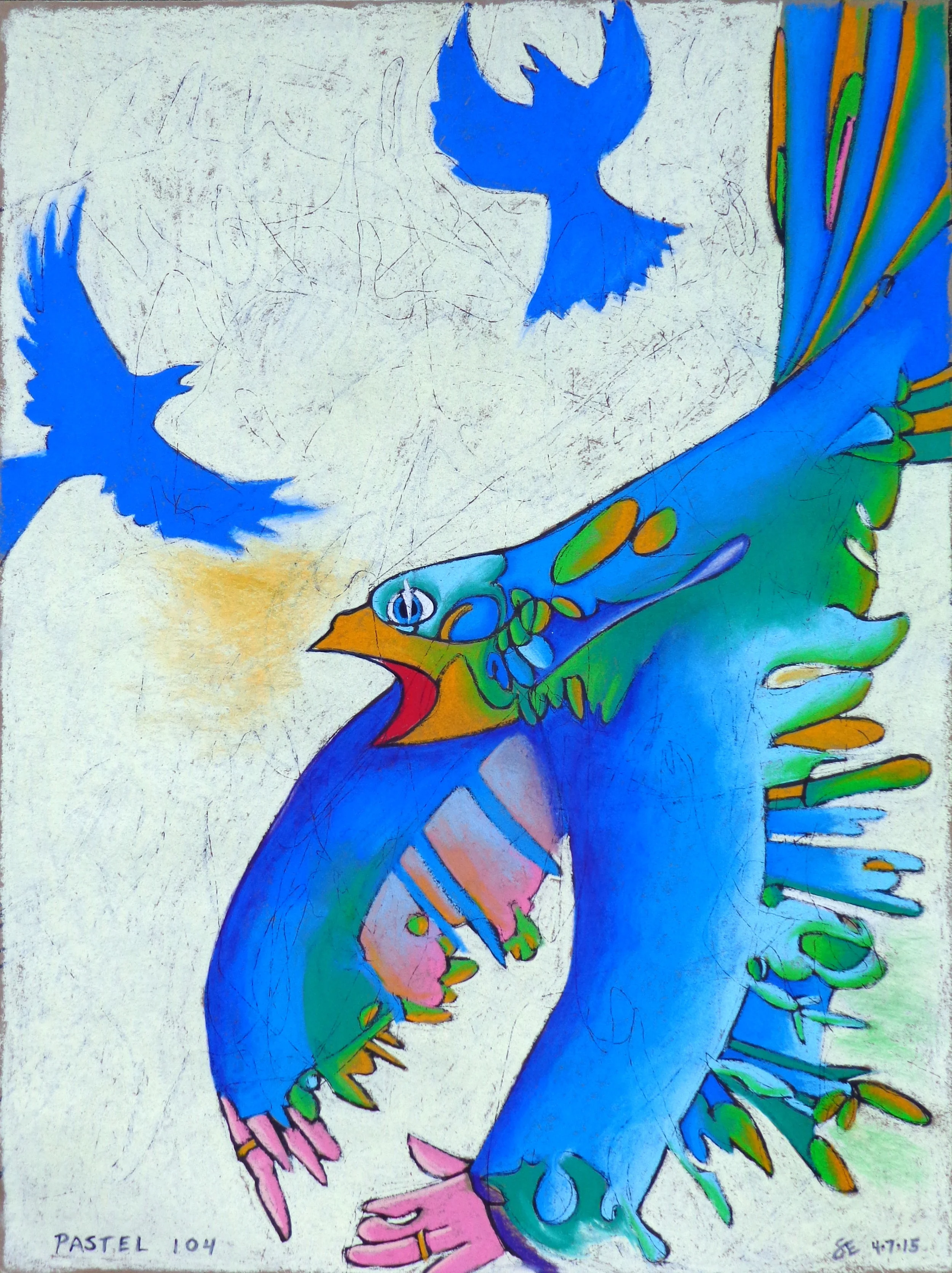Pastel 104 - Bird
