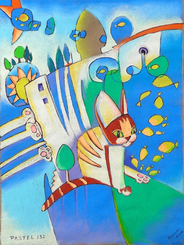 Pastel 132 - Jellybean the Tiger