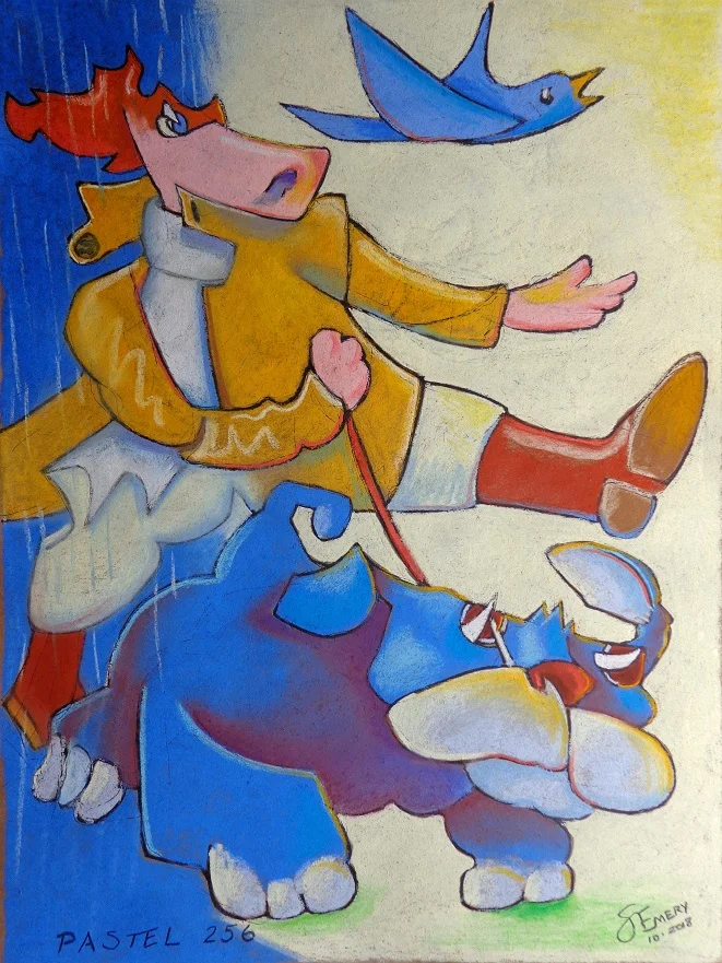 Pastel 2 from the Mountain Trip - Friends will pull you through