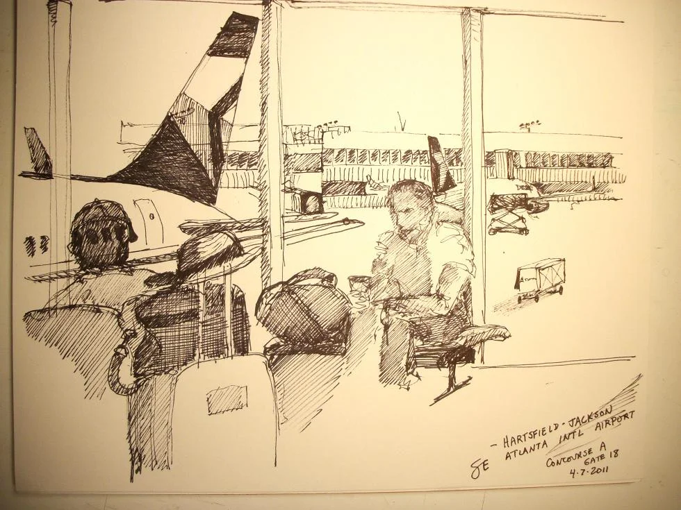 Waiting for my plane in Atlanta