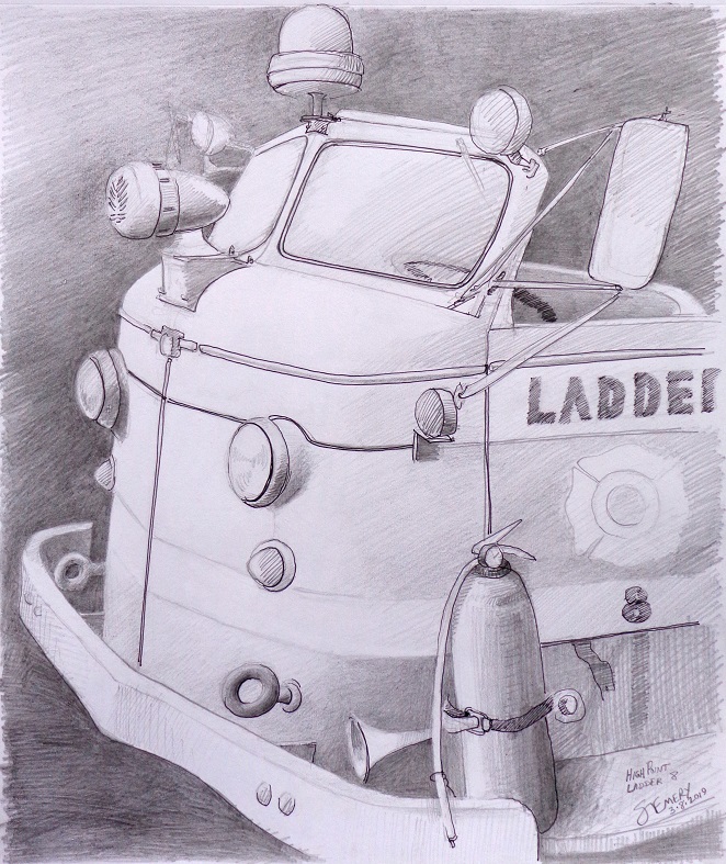  1955 American LaFrance Ladder Truck - NC Transportation Museum 