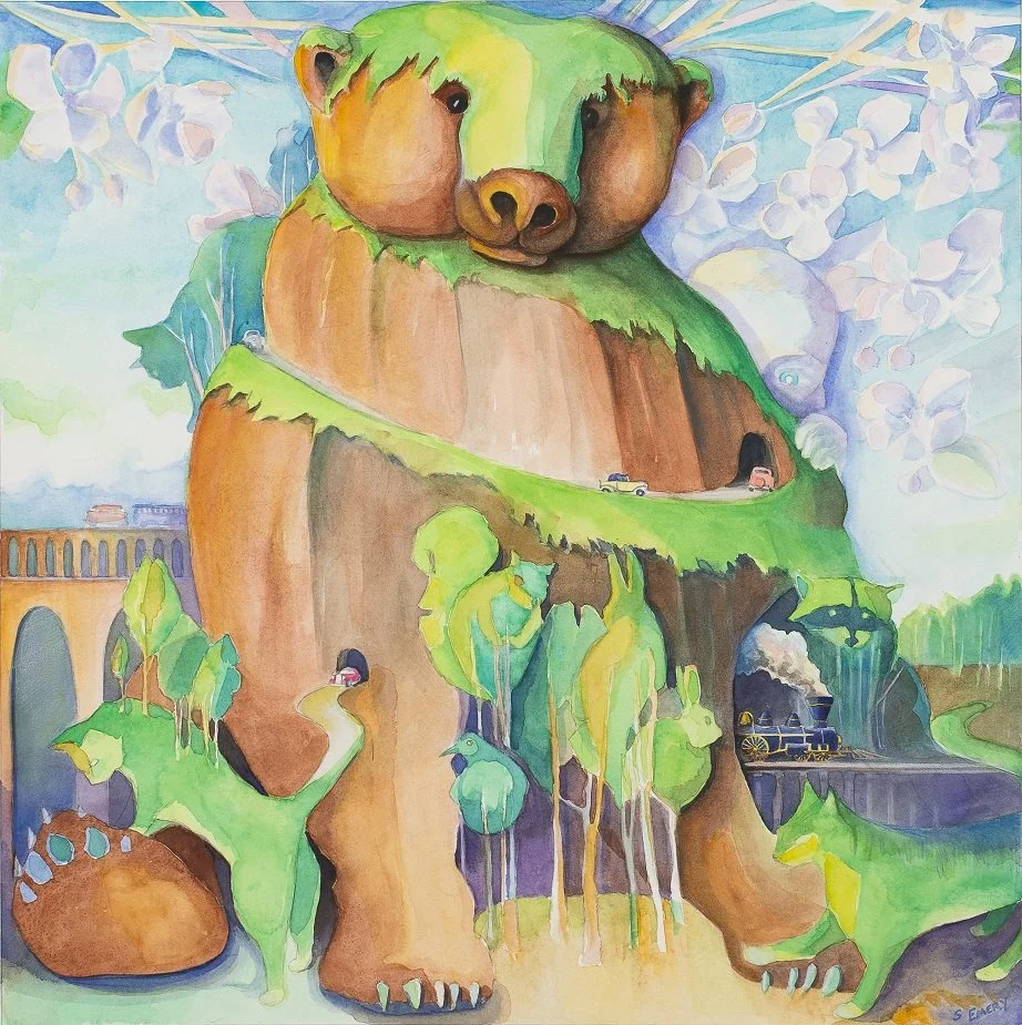 But I've painted bears with trees on before...