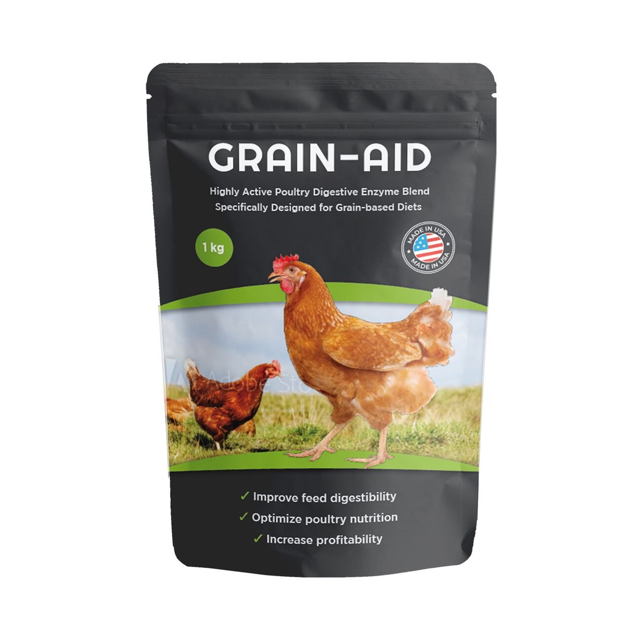 Grain-Aid™ - Highly Active Poultry Digestive Enzyme Blend