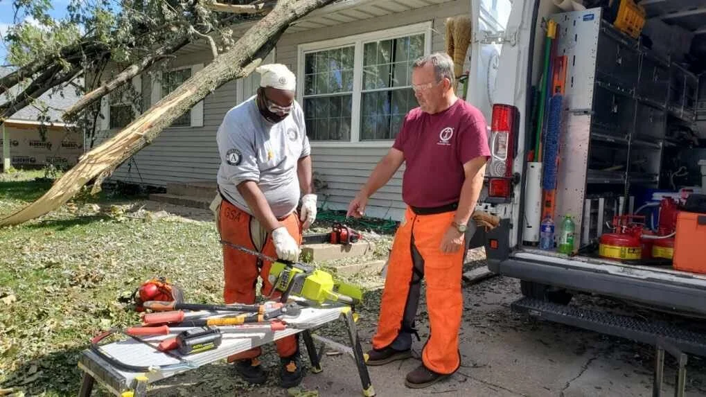 Electric Chainsaws for Debris Removal for Iowa Recovery 