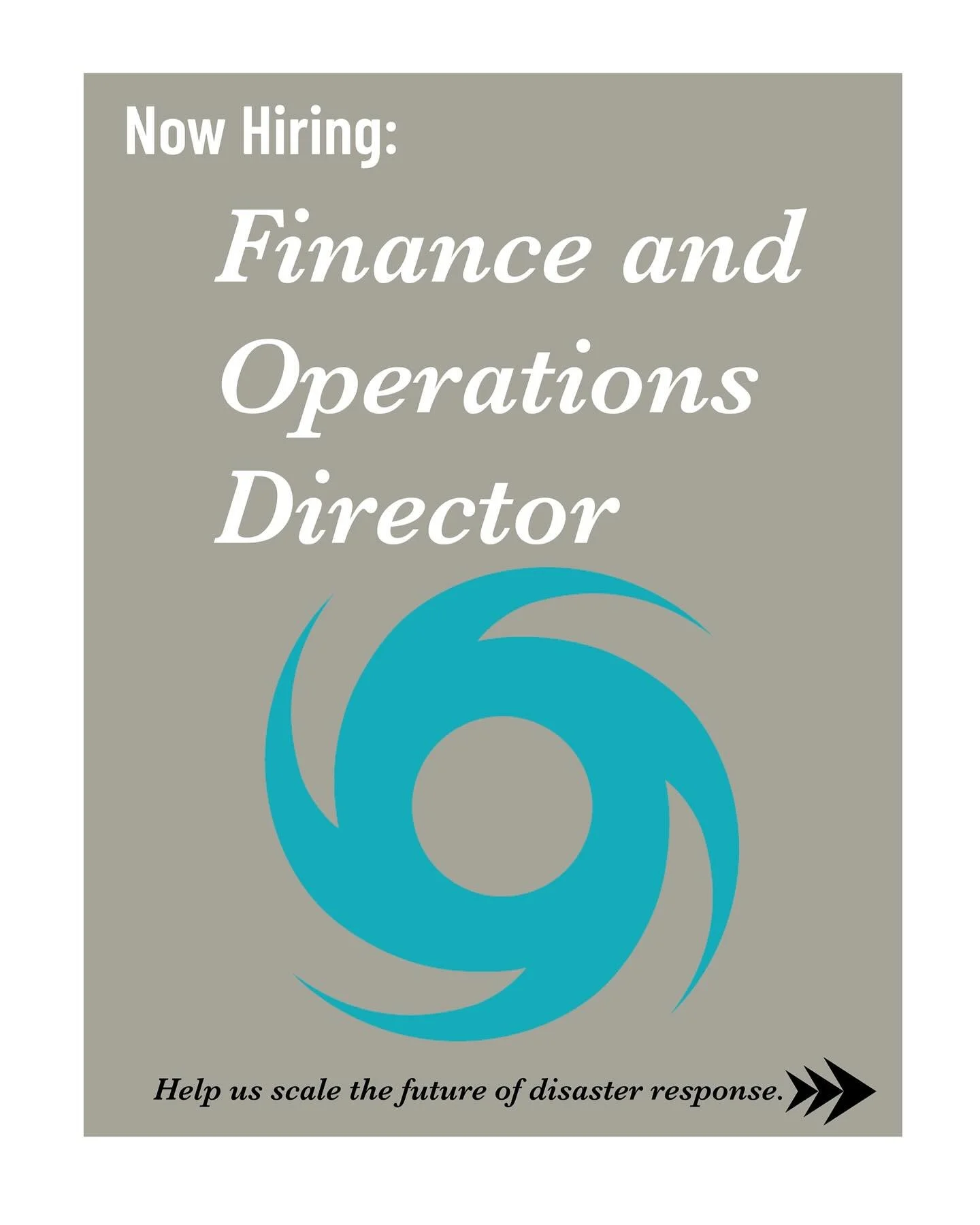 Help us scale the future of disaster response! 

We&rsquo;re hiring a Finance &amp; Operations Director to help take us from a scrappy, fast-moving startup nonprofit to a mature, sustainable, and scalable organization. 

For a full job description, p