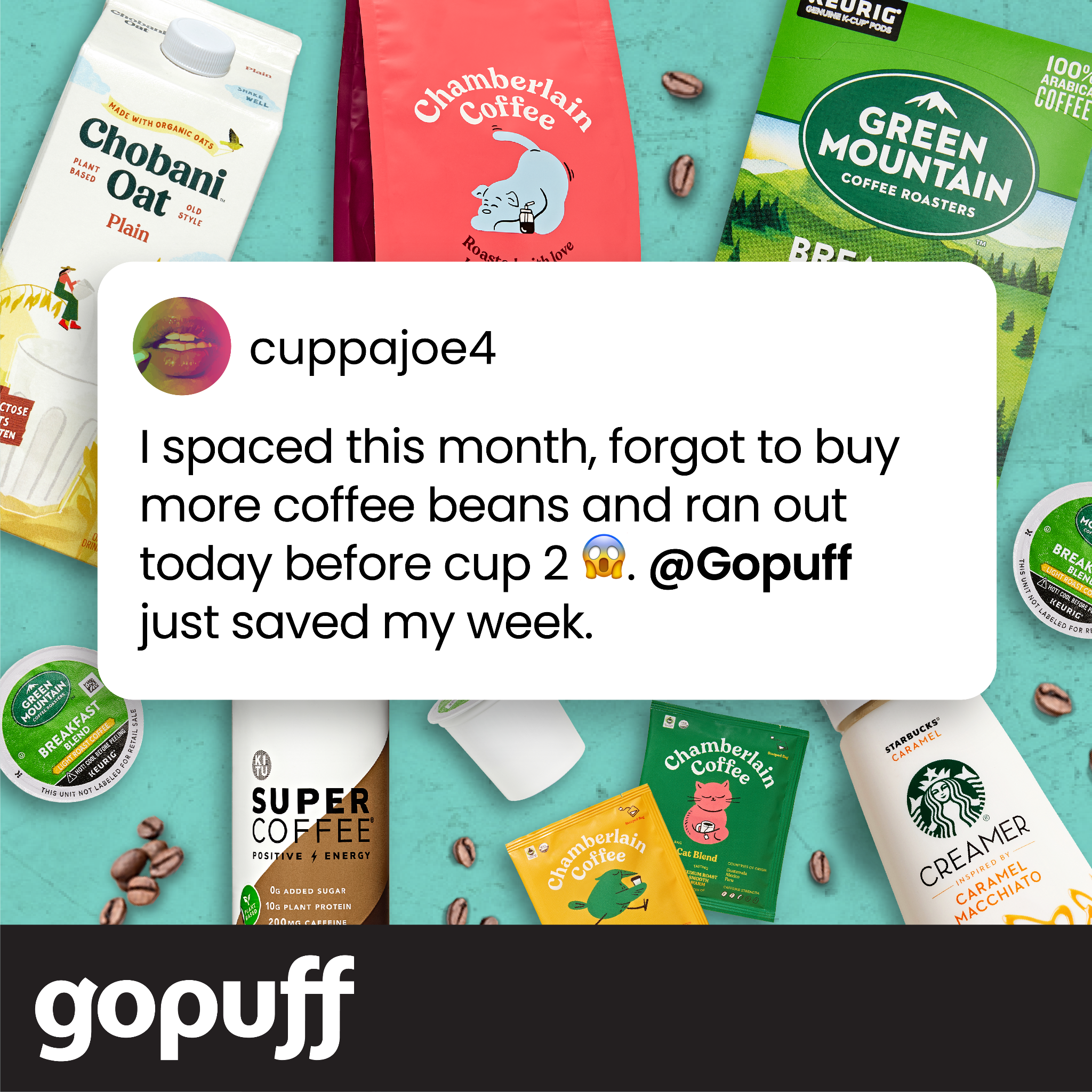Coffee Shop on Gopuff 