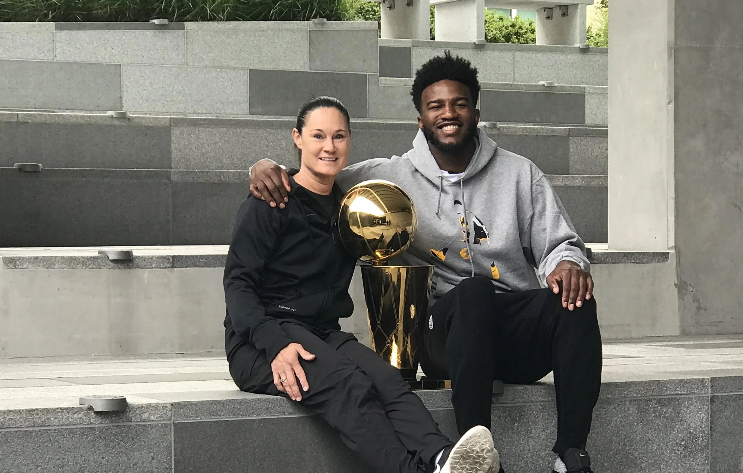 Jennifer Azzi and Jordan Bell 