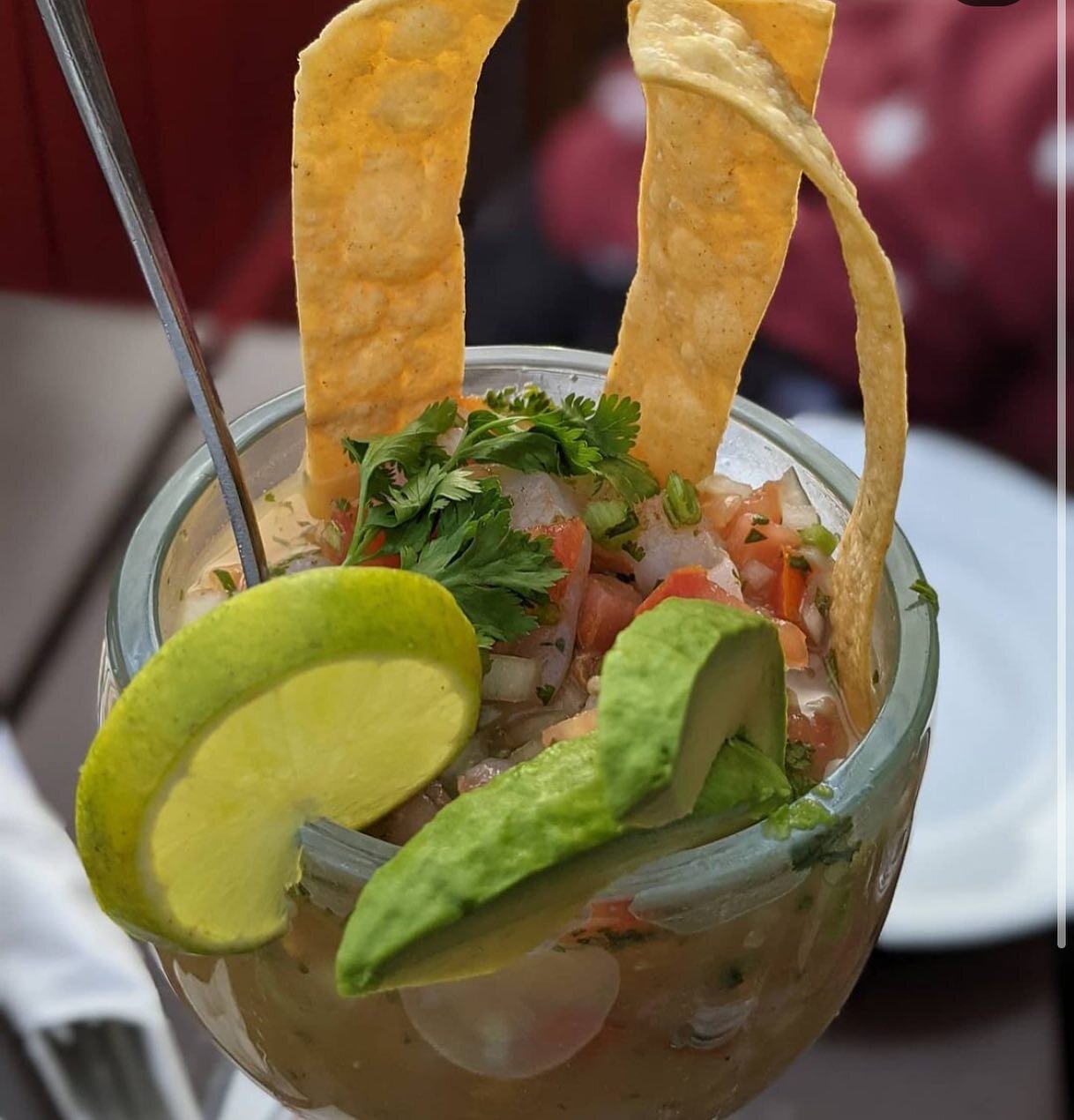 Awesome picture from @mgfilmvideo of a close up of our shrimp ceviche