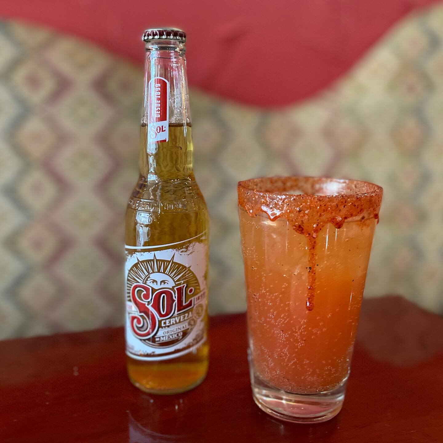 Michelada time with our new spicy, sweet and salty rim!