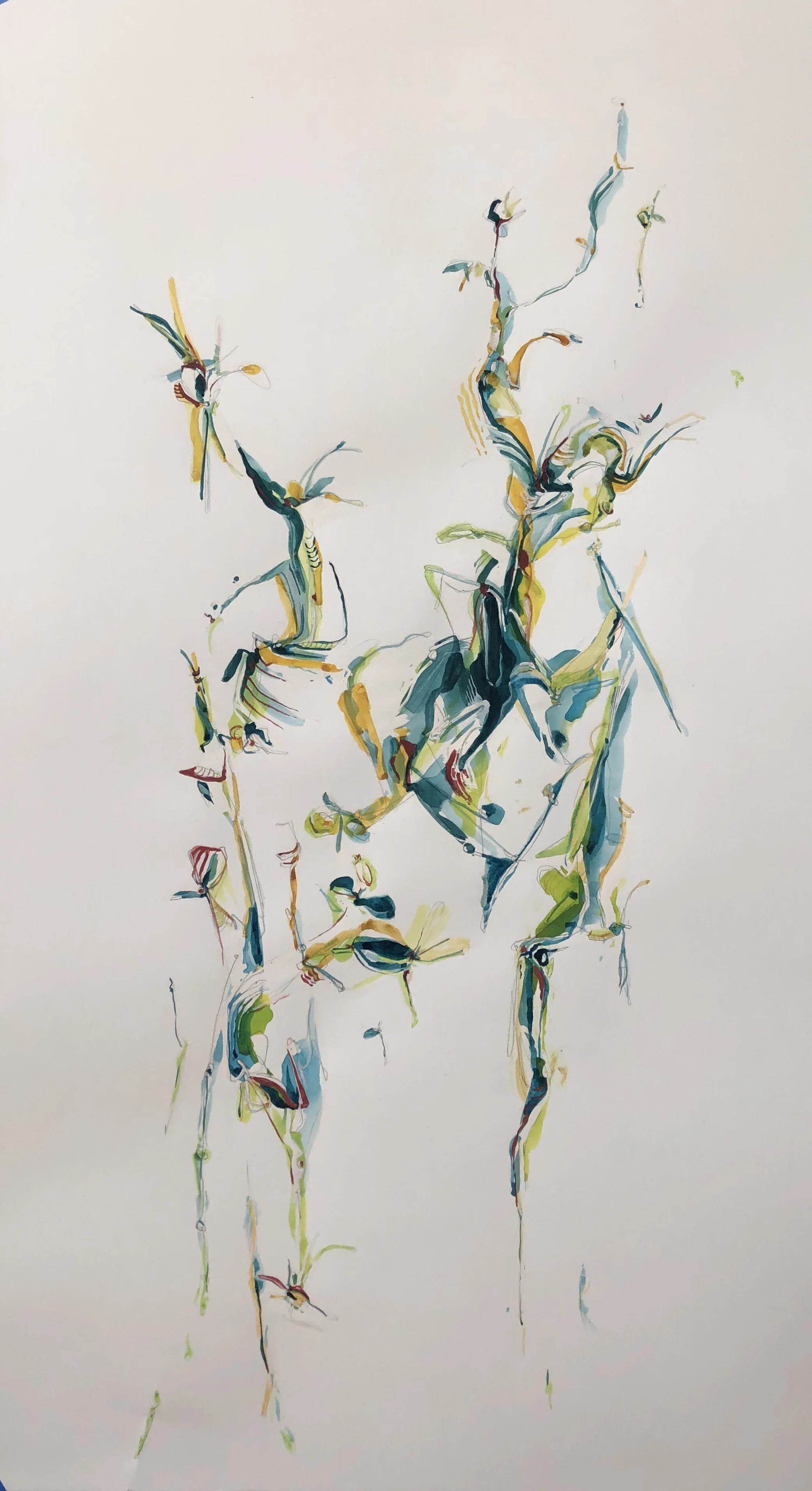 Physis No. 8, 22in x 36in, mixed media on paper SOLD