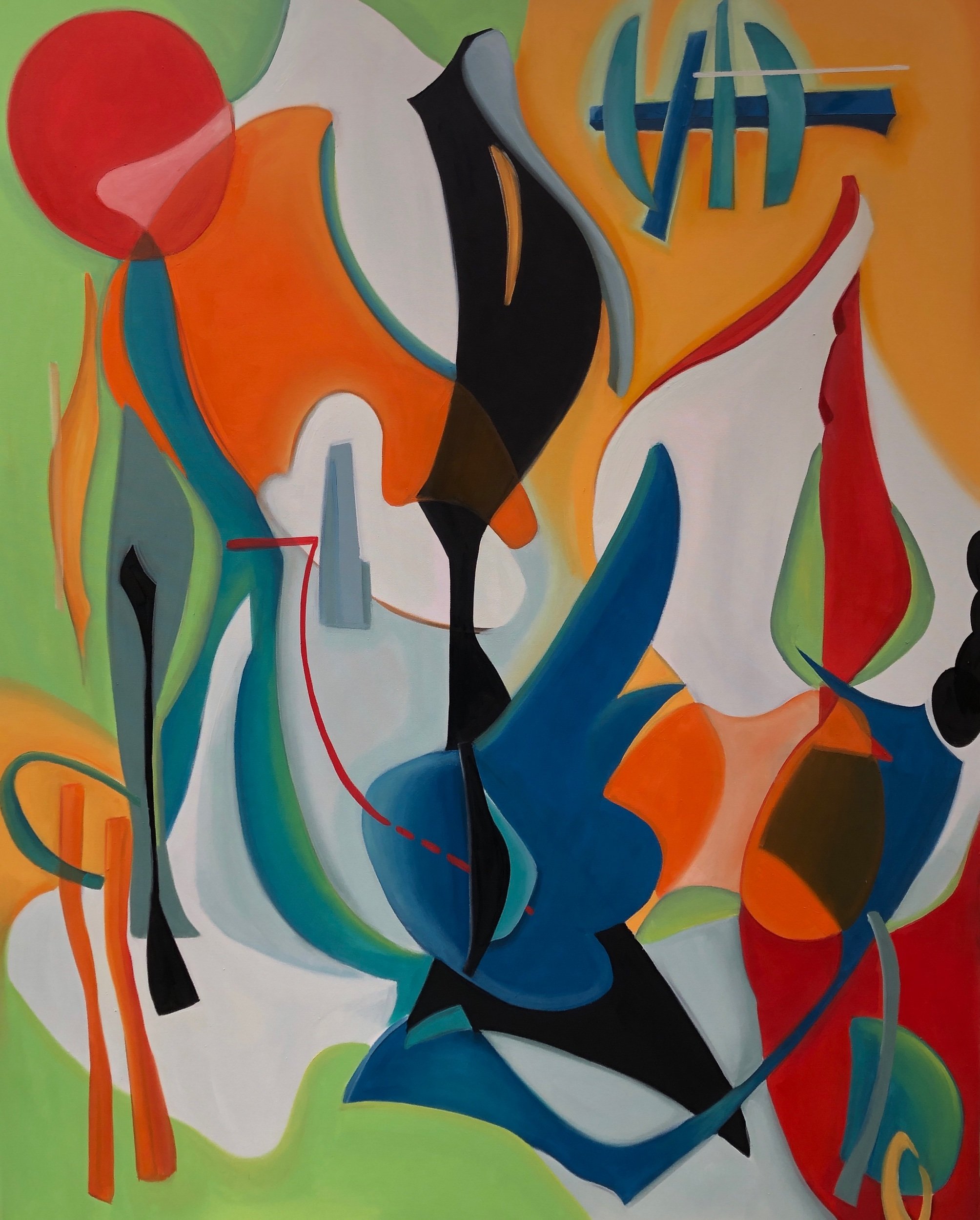 “Voices Abound” 48in x 60in oil on canvas
