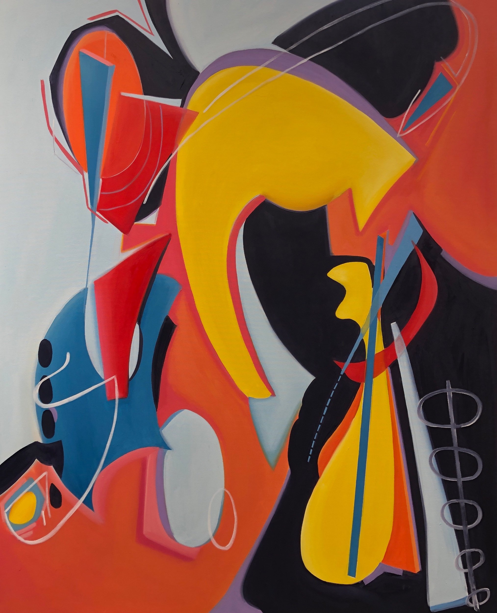 “Fact Checking The Fiction” 48in x 60in oil on canvas- available for purchase