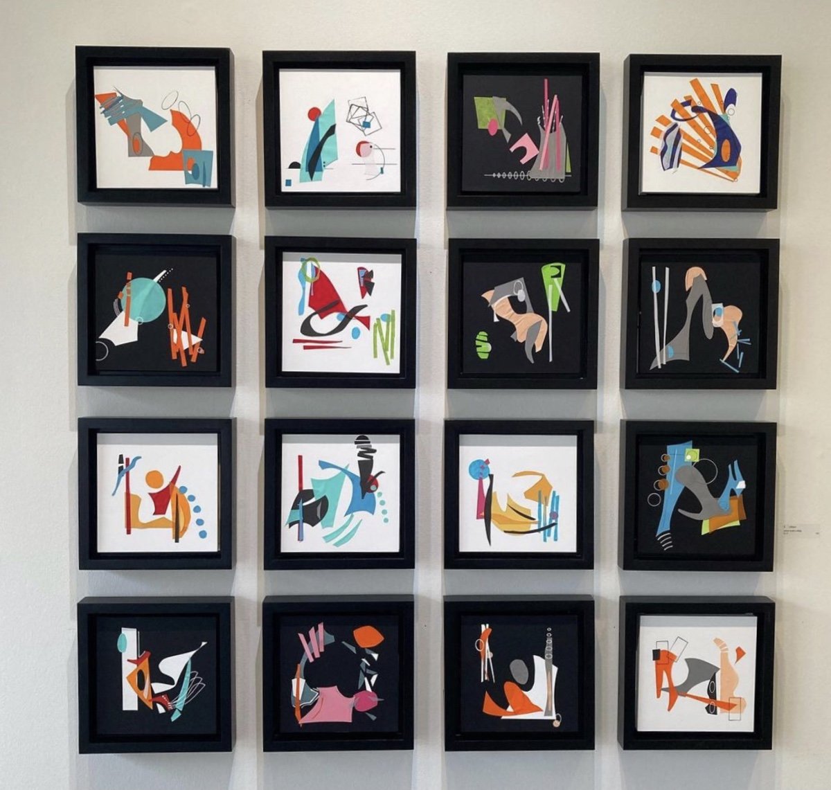 Collage Installation - Play, Jazz, Color, Joy - 2020 - LRoss Gallery - Memphis, TN