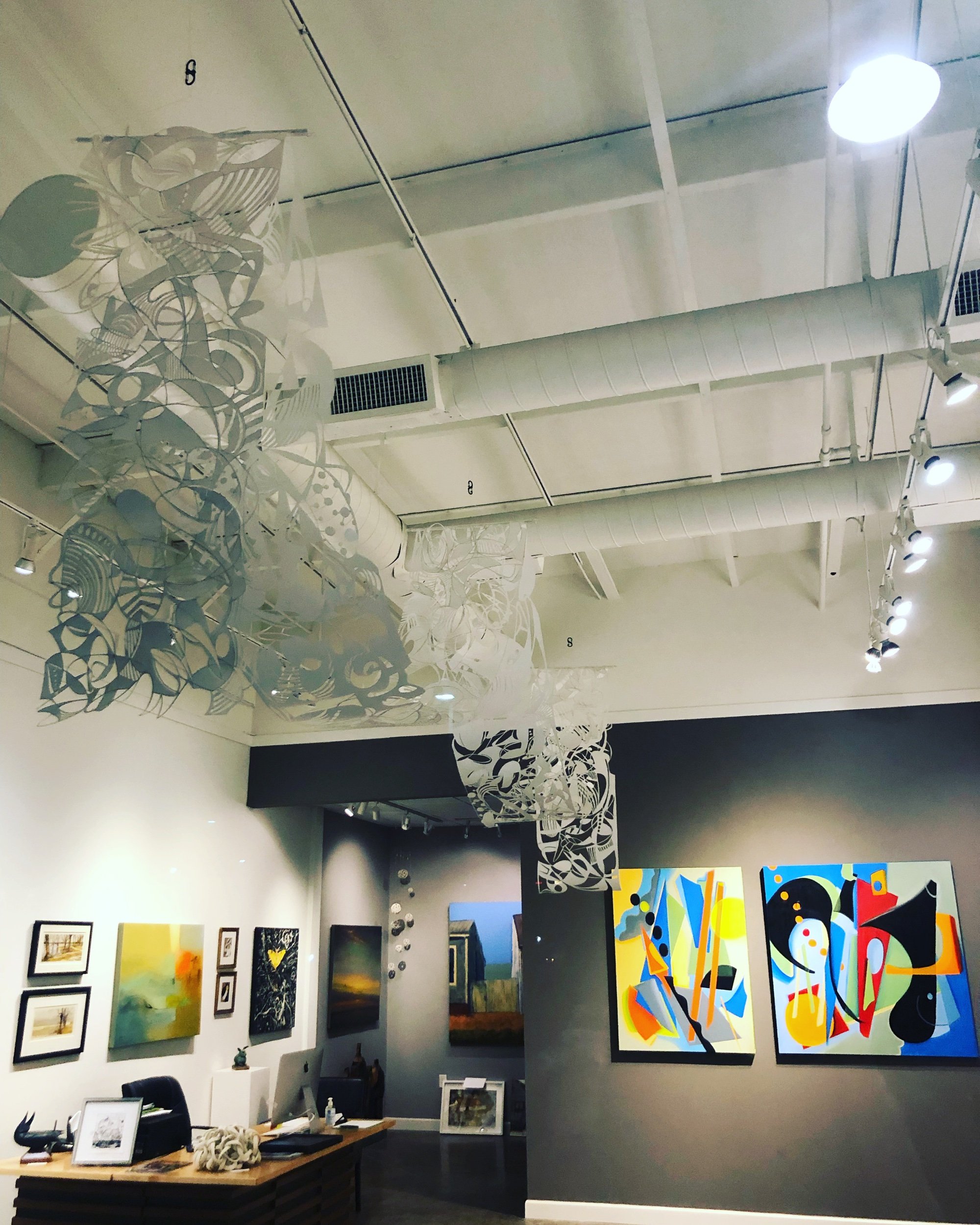 Paper Sculpture Installation - 2021 - LRoss Gallery - Memphis,Tn