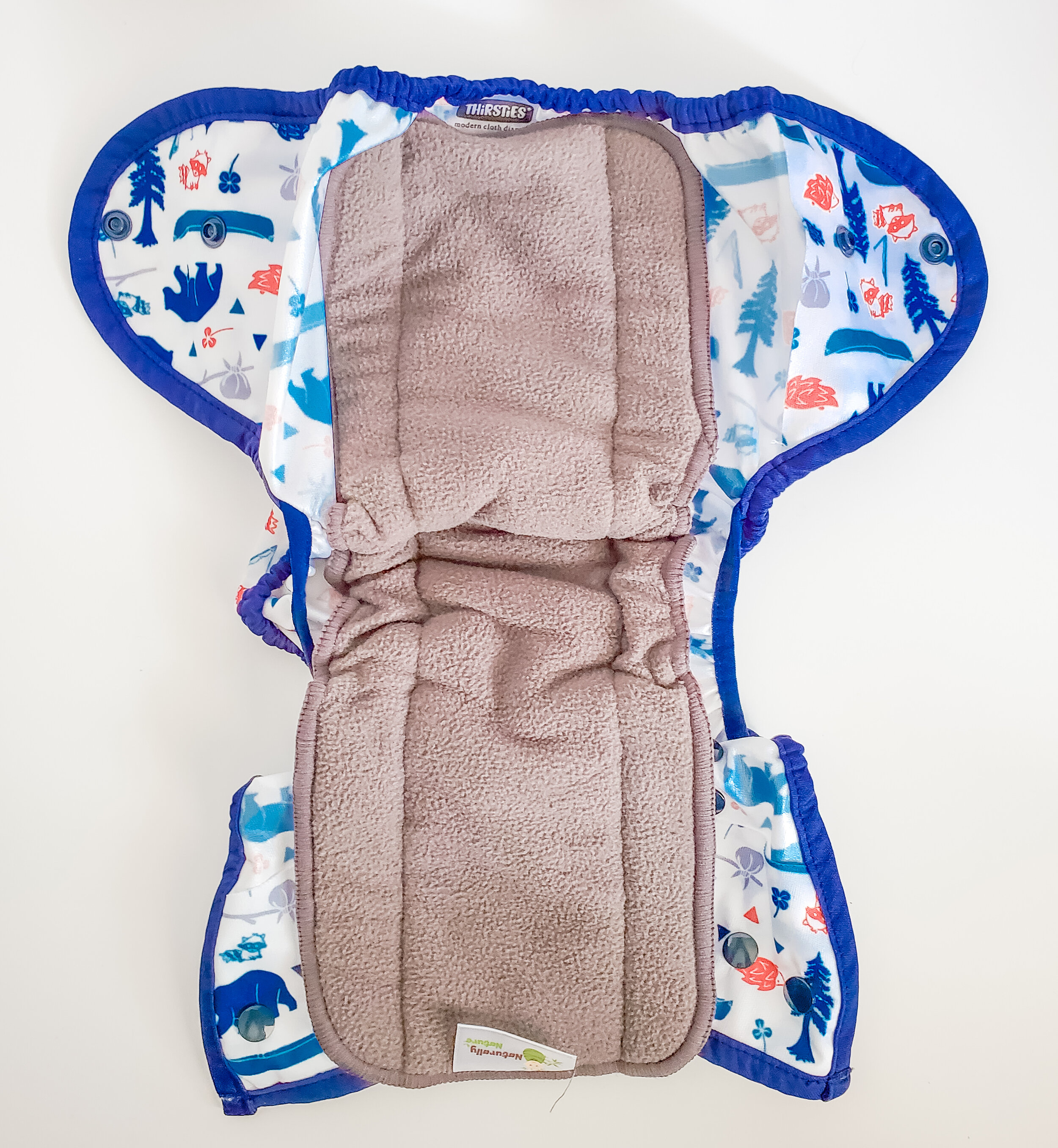 diaper cover with a bamboo insert