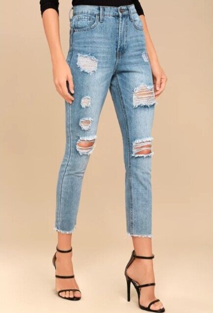 The perfect ripped boyfriend jeans