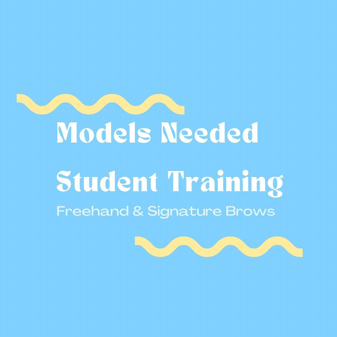 ~ MODEL CALL ~

Do you have a fluffy brow that needs a little enhancement? 

Are you patient, supportive and capable of bringing all the good vibes? 

Well if so, we need you! 

We are looking for a number of freehand &amp; signature brow models for 