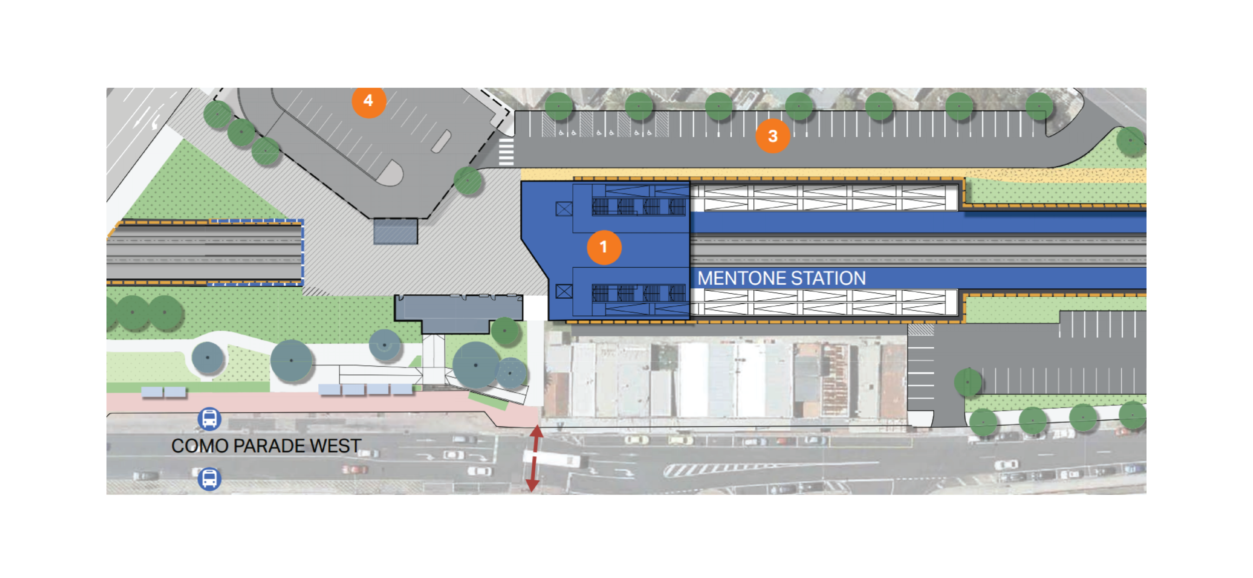 Mentone Train Station Plan