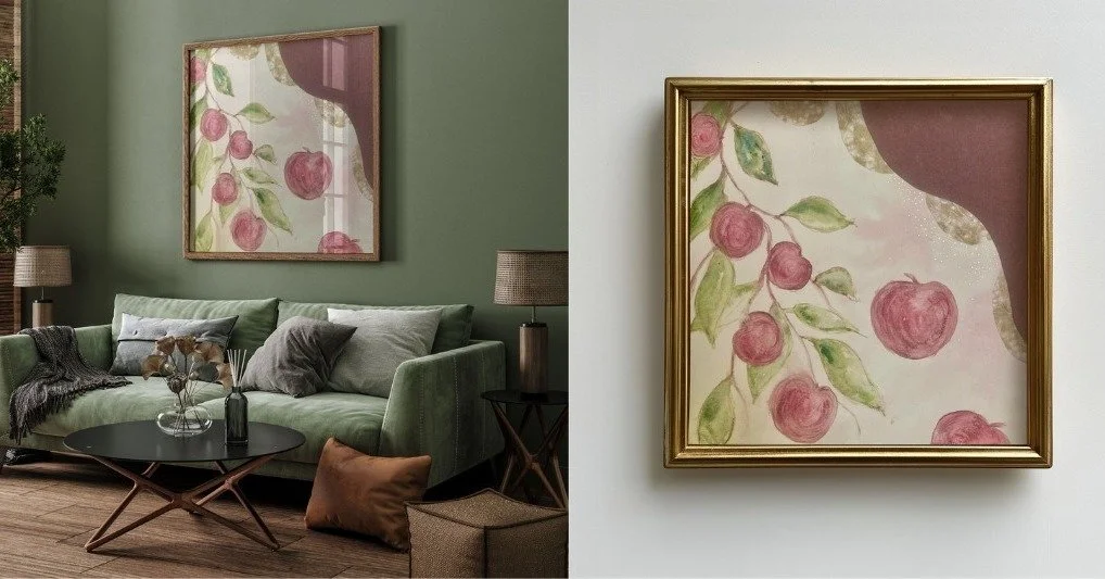 The Plum Bounty: its been a generous summer, we have bottled plums, made jam, chutney and many cakes..... and here is my Plums of February Collage , ( Apples of March coming next week )😄, loving observing my garden and creating in flow with whats ar