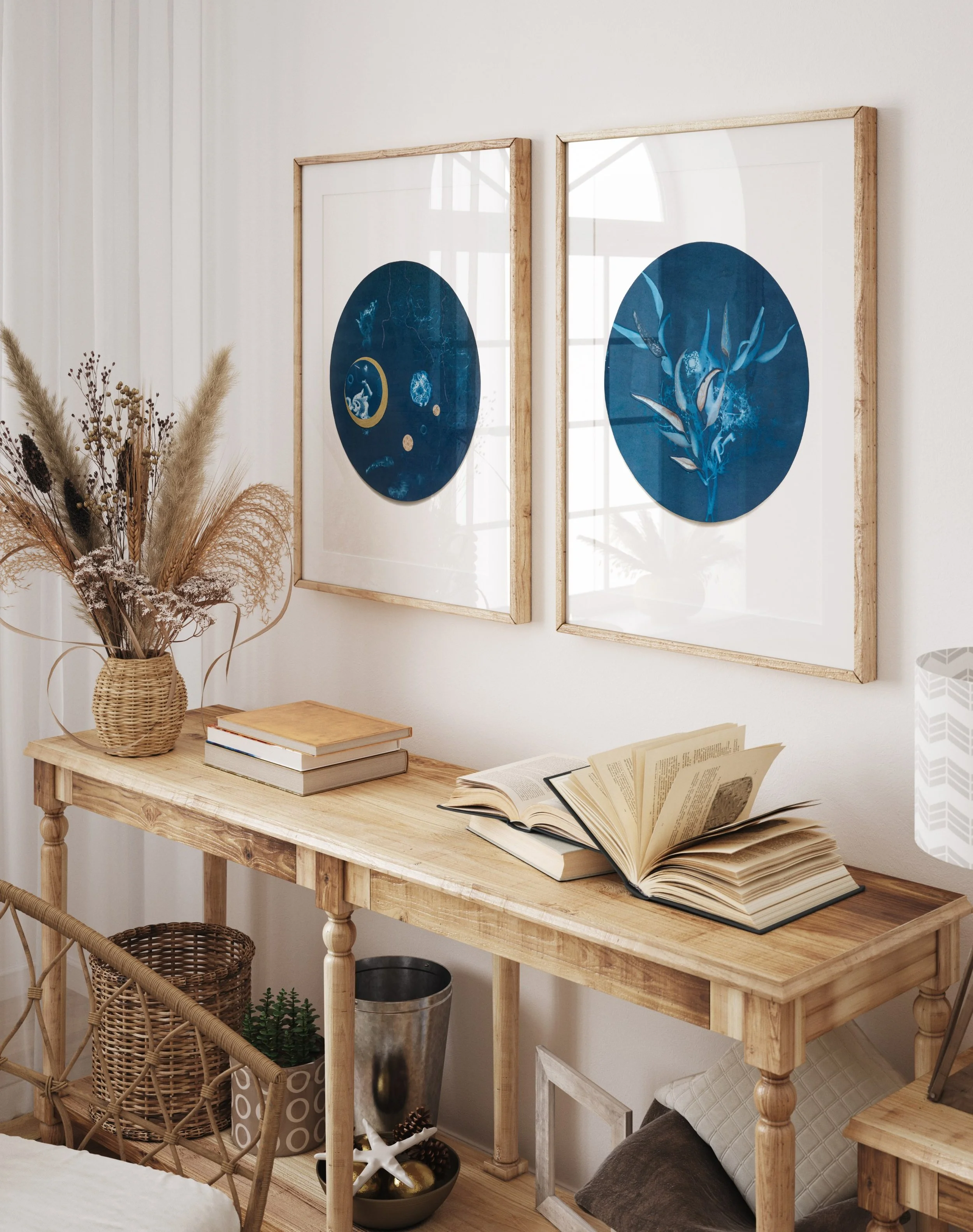 calm and intuition sideboard books.jpg