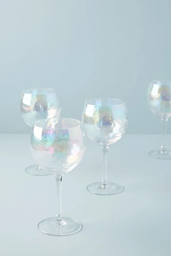 IRIDESCENT WINE GLASSES SET