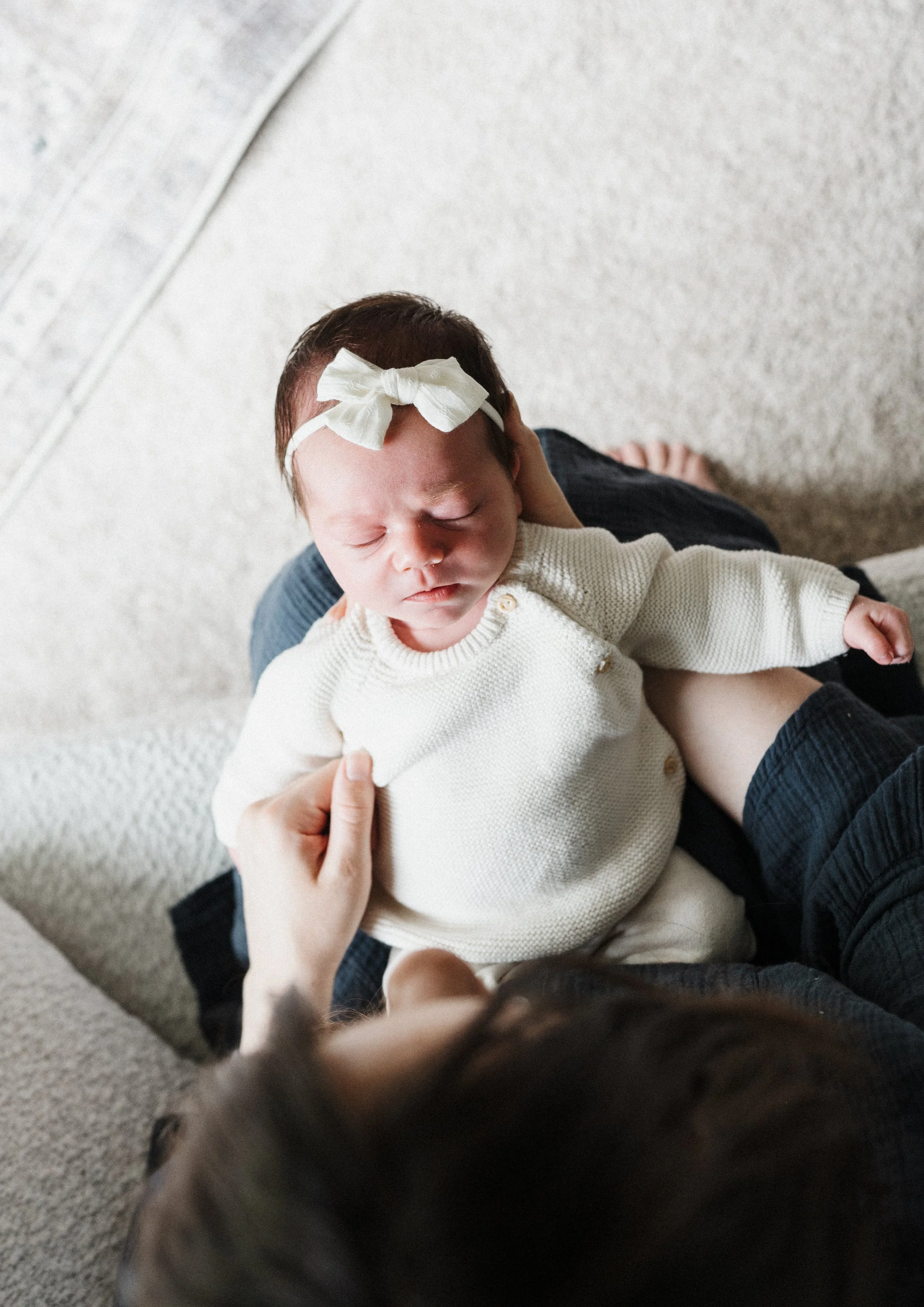 Sleeping newborn baby