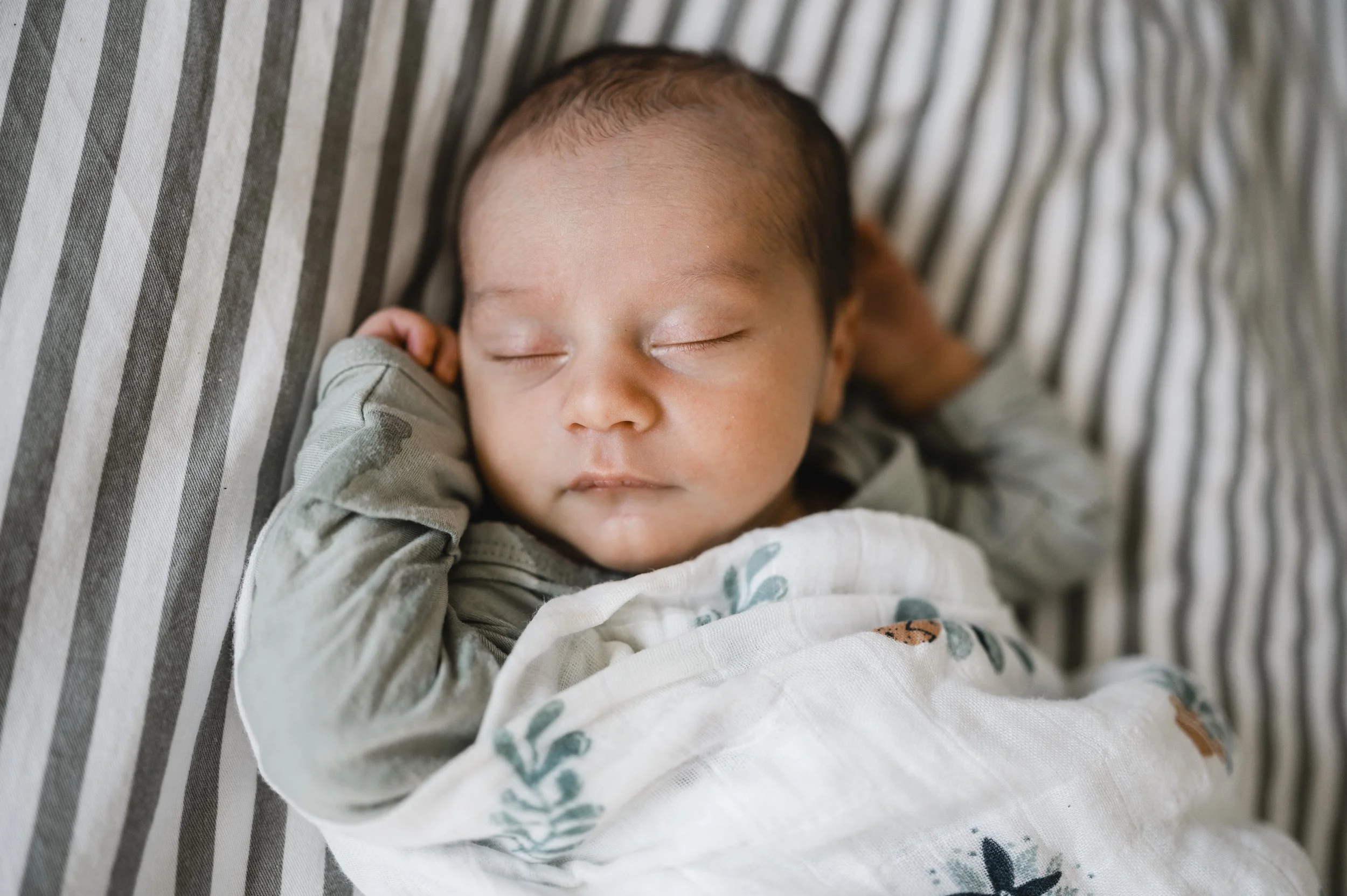 close up image of baby sleeping