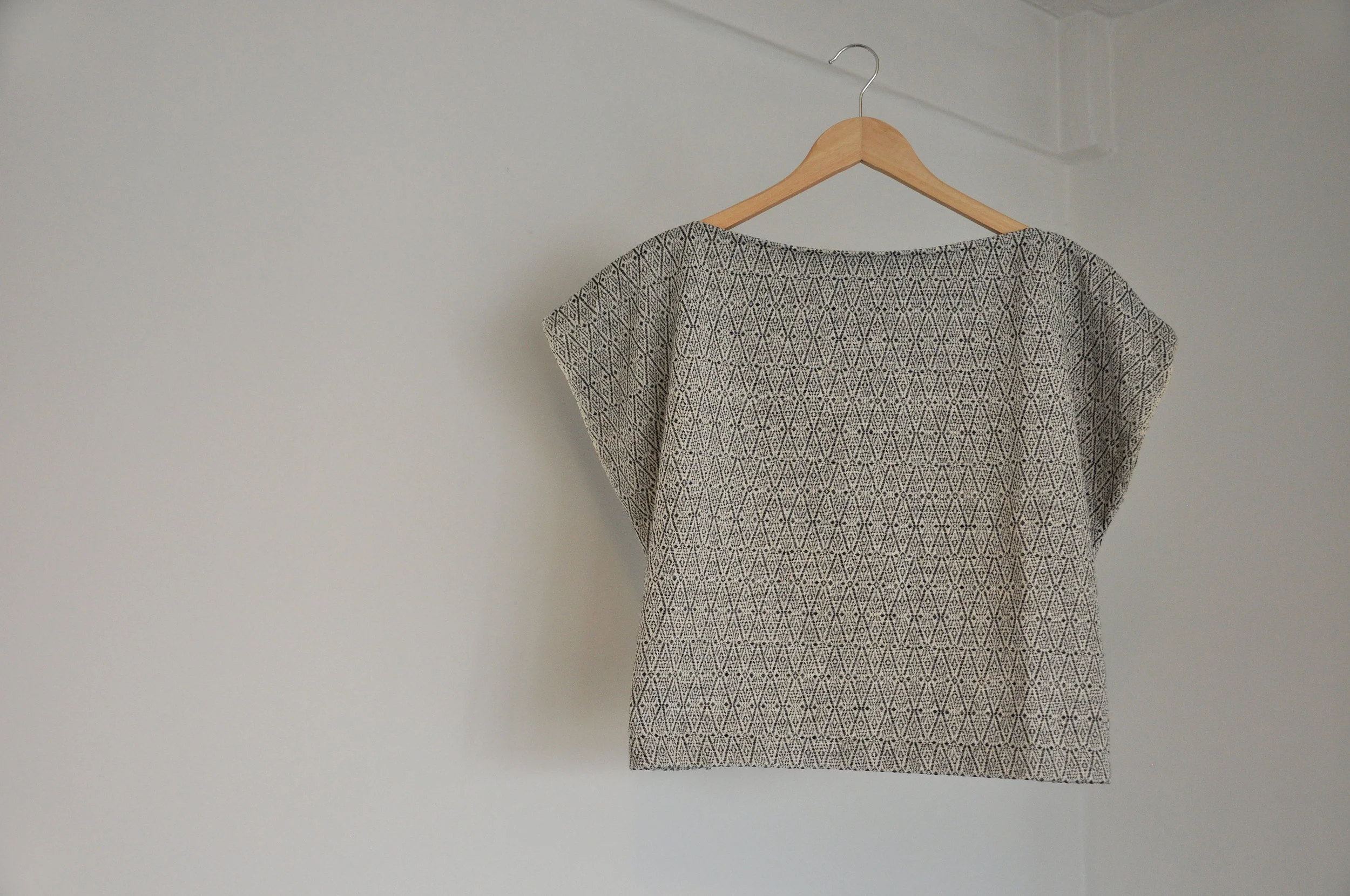 Handwoven boxy top