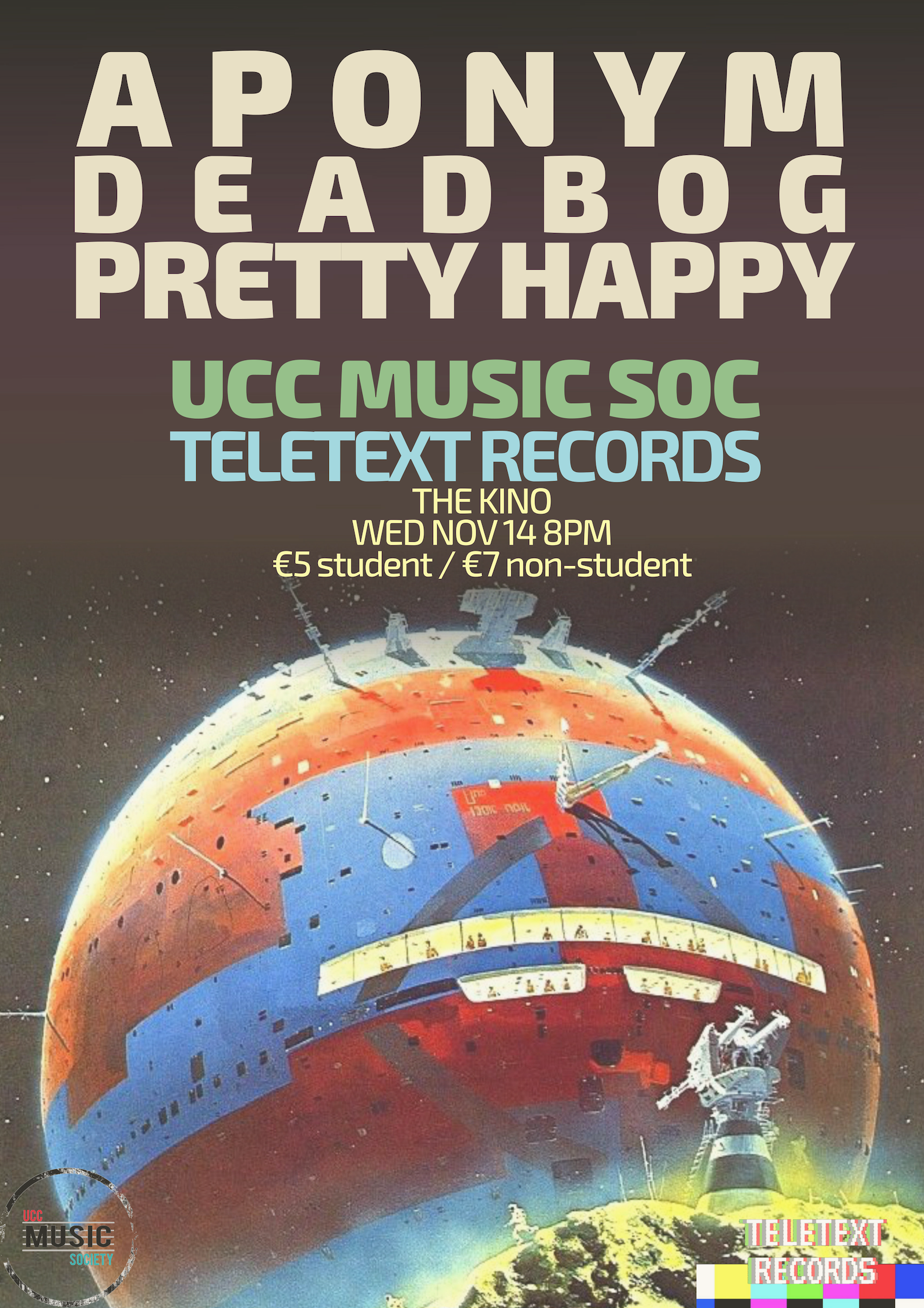 Presented by UCC Music Society & Teletext Records