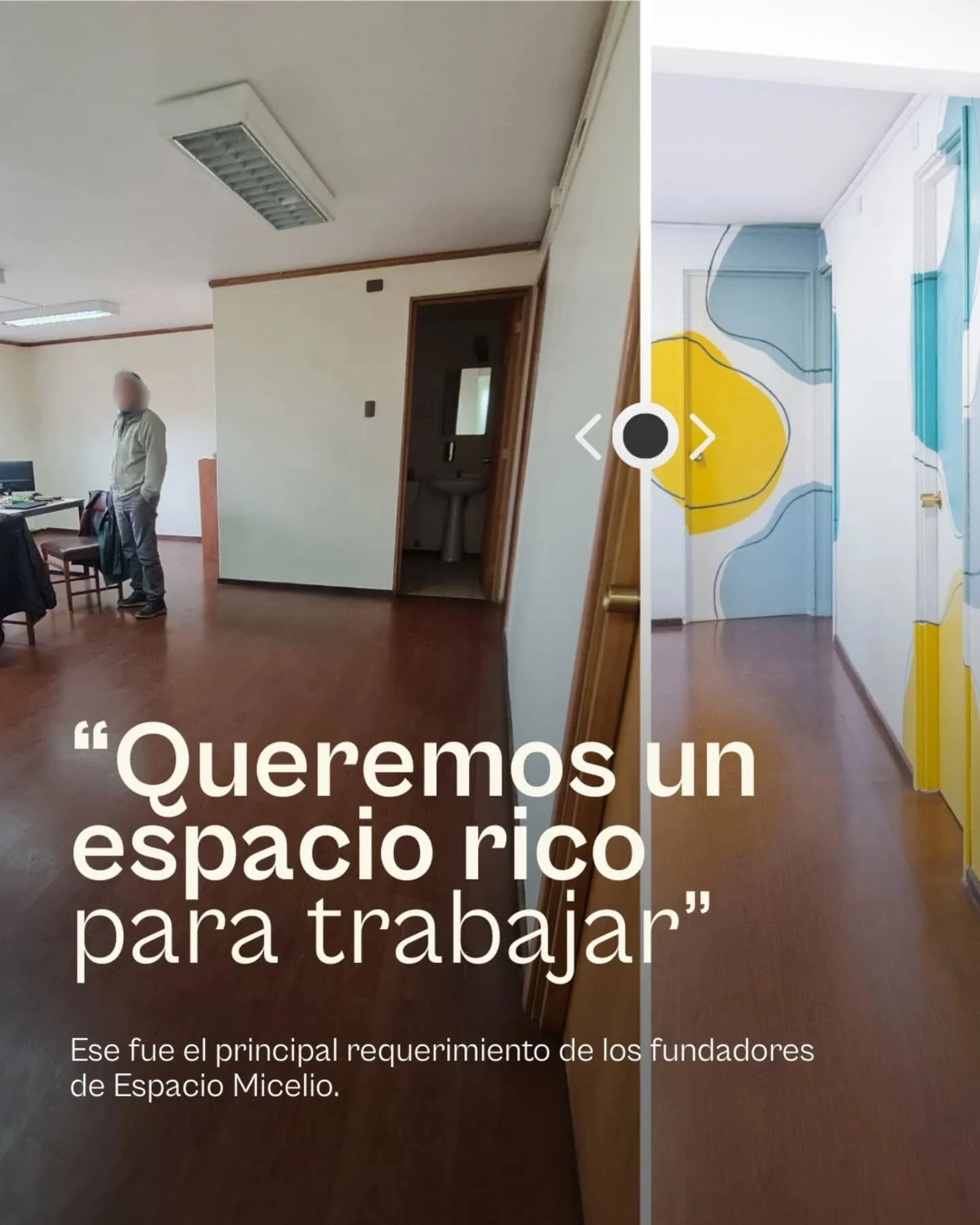 &ldquo;Queremos un espacio rico para trabajar&rdquo;.
Ese fue el principal requerimiento que recibimos de los fundadores de Espacio Micelio Cowork.

&iquest;Qu&eacute; significa &ldquo;rico&rdquo;? Para ellos: comodidad, dinamismo, un ambiente acoged